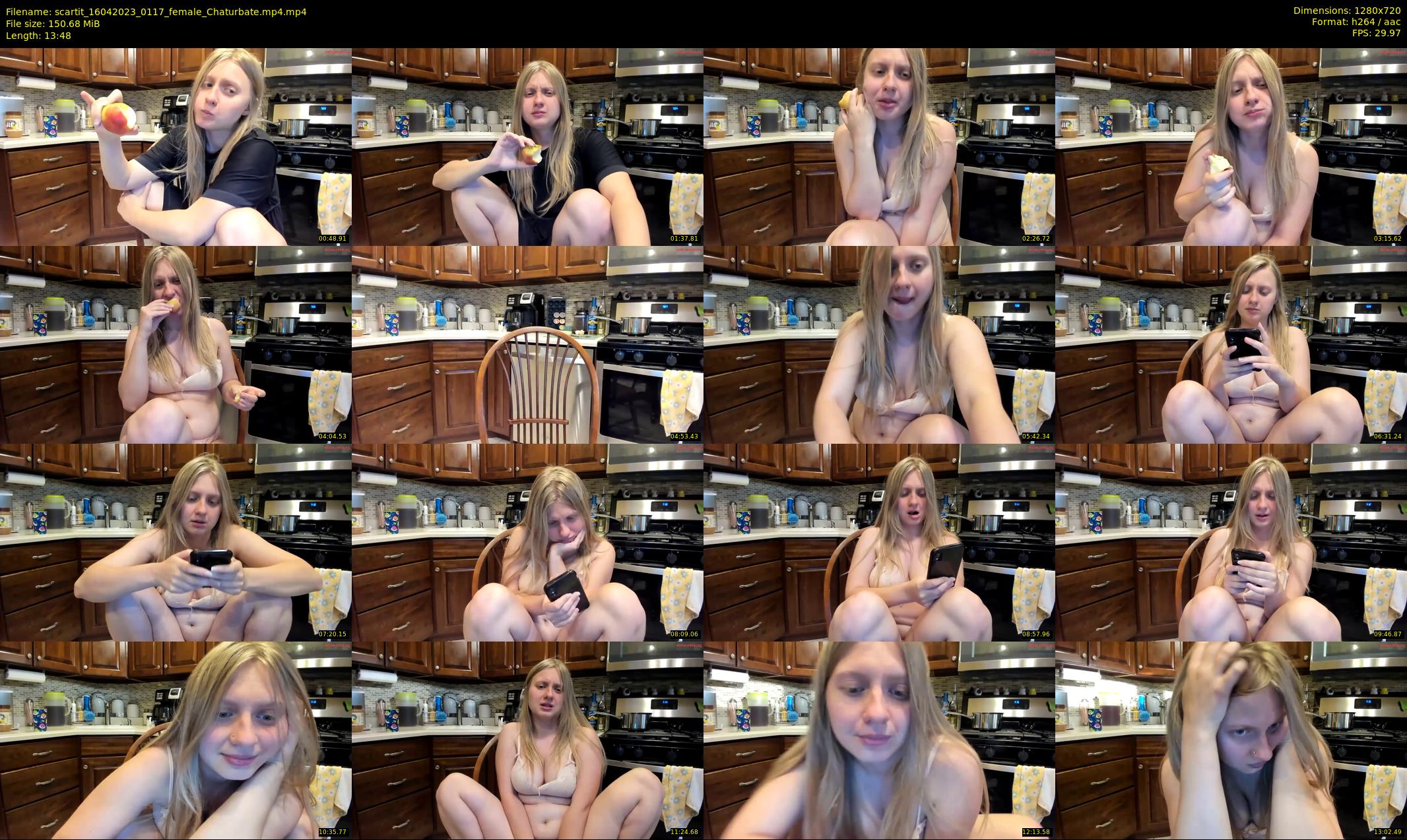 scartit — 14 minute Chaturbate female cam show recording, 720p, Apr 16, 2023