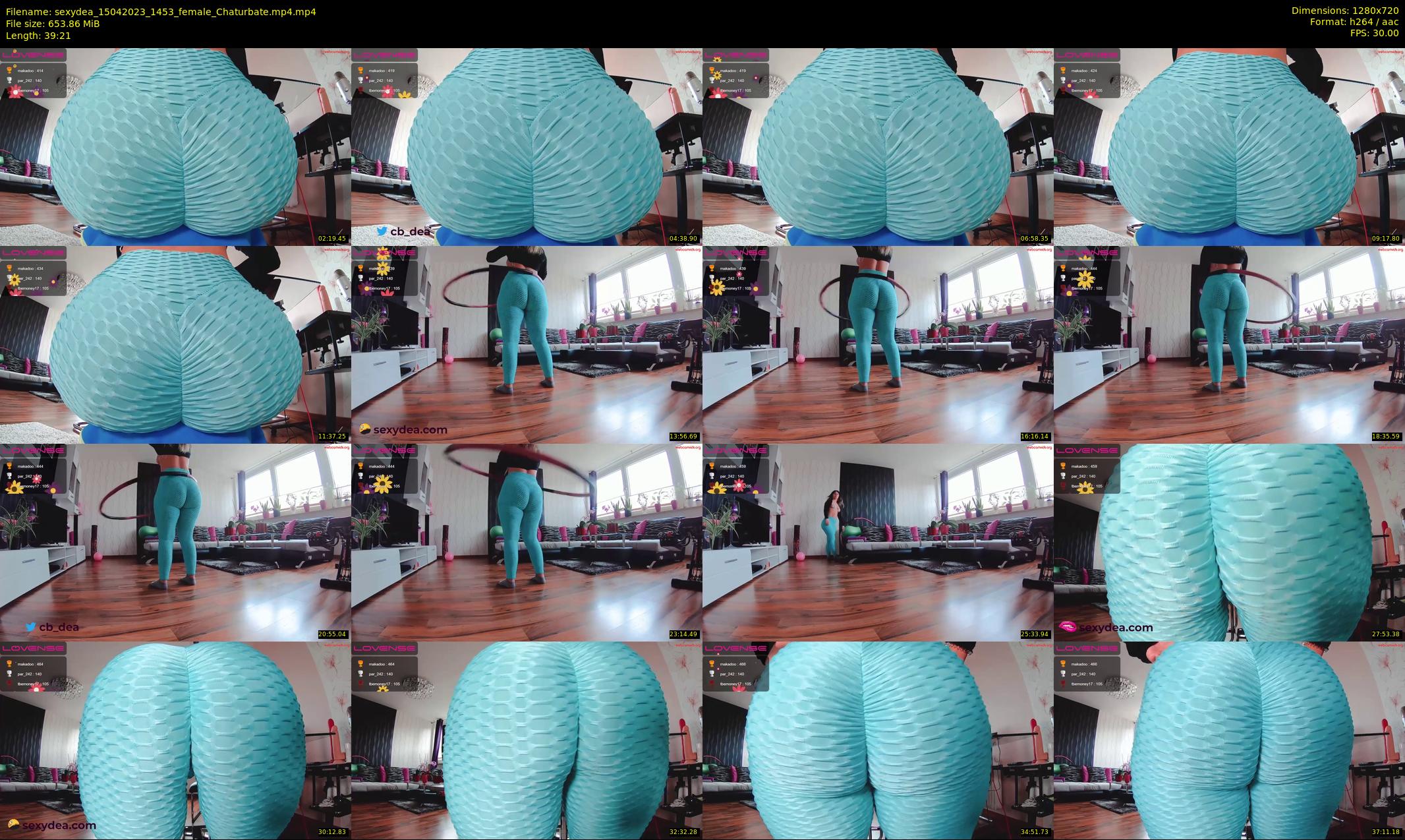 sexydea — 40 minute Chaturbate female cam show recording, 720p, Apr 15, 2023