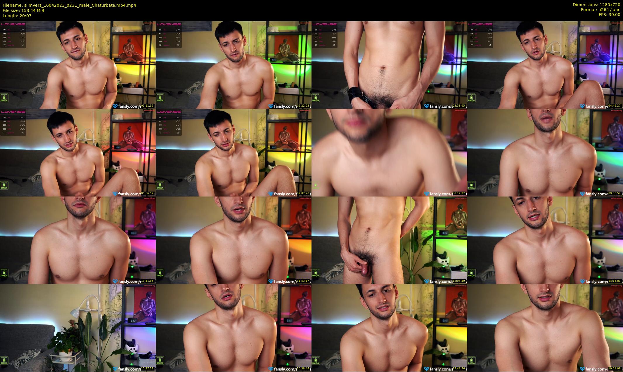 slimvers — 21 minute Chaturbate male cam show recording, 720p, Apr 16, 2023