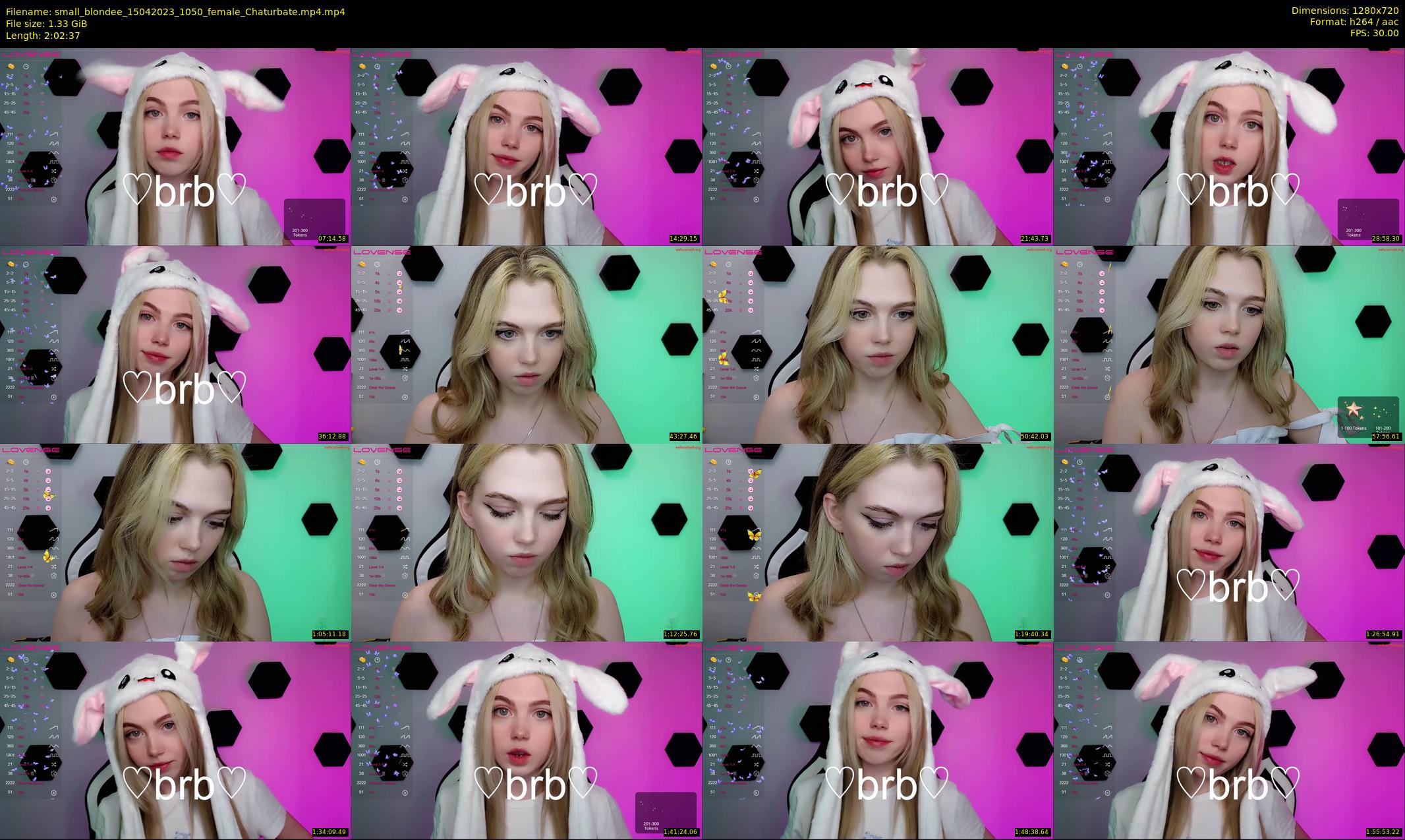 small_blondee — 123 minute Chaturbate female cam show recording, 720p, Apr 15, 2023