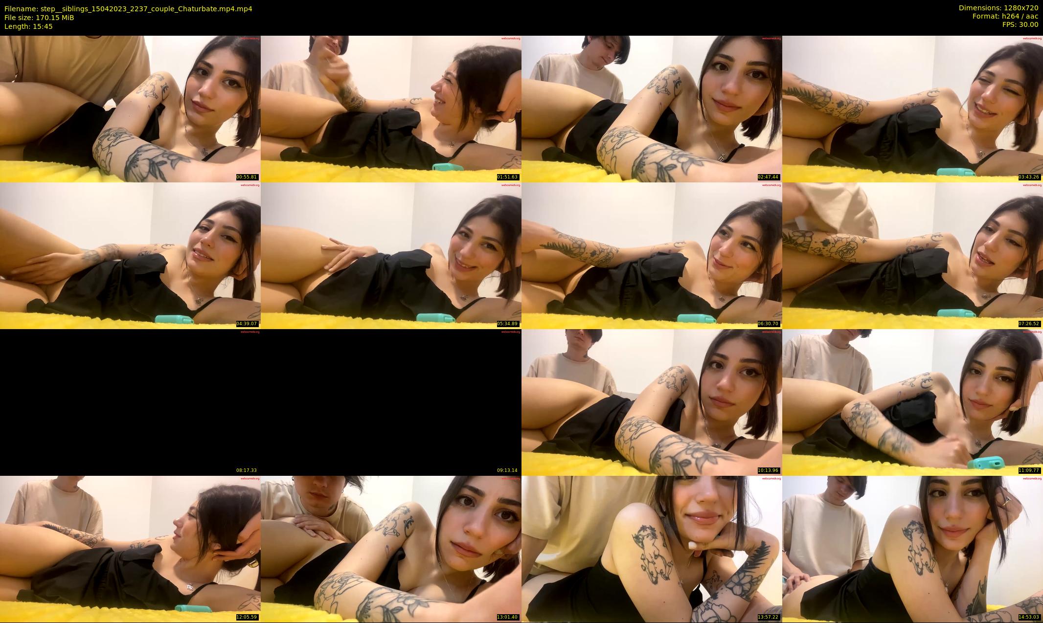 step__siblings — 16 minute Chaturbate couple cam show recording, 720p, Apr 15, 2023