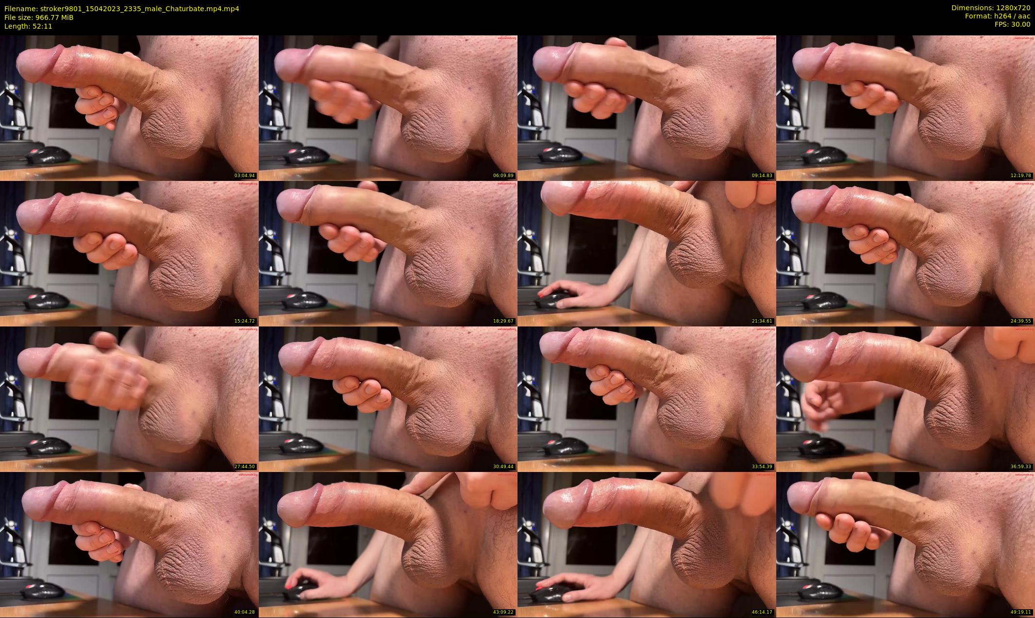stroker9801 — 53 minute Chaturbate male cam show recording, 720p, Apr 15, 2023