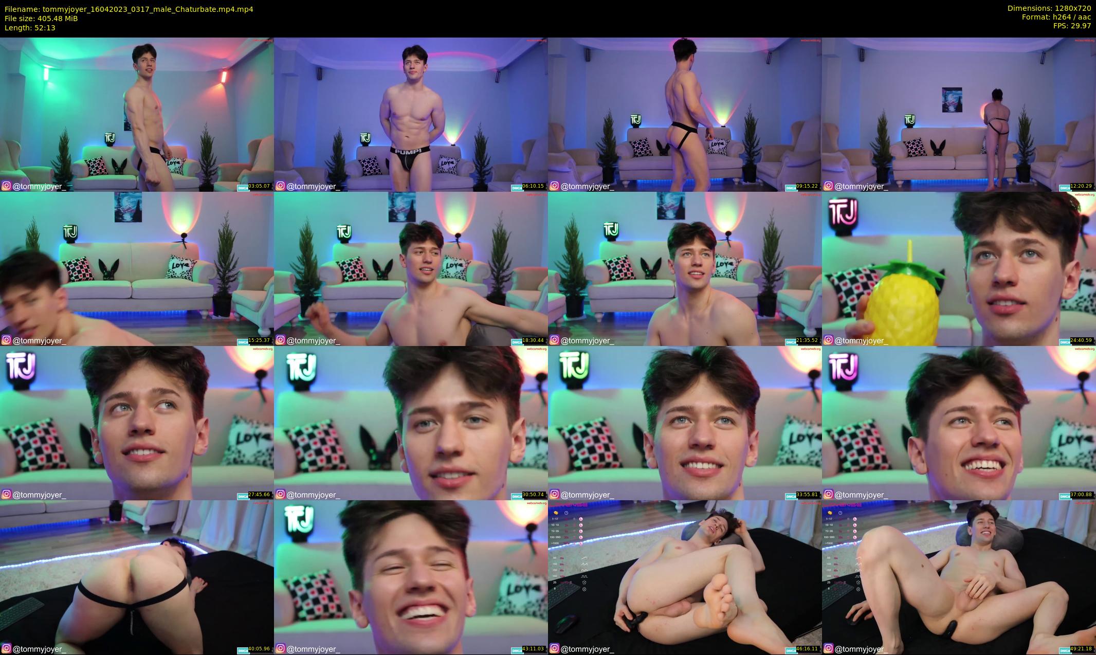 tommyjoyer — 53 minute Chaturbate male cam show recording, 720p, Apr 16, 2023