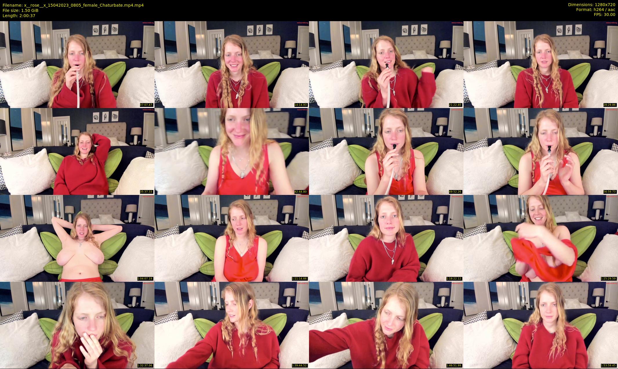 x__rose__x — 121 minute Chaturbate female cam show recording, 720p, Apr 15, 2023