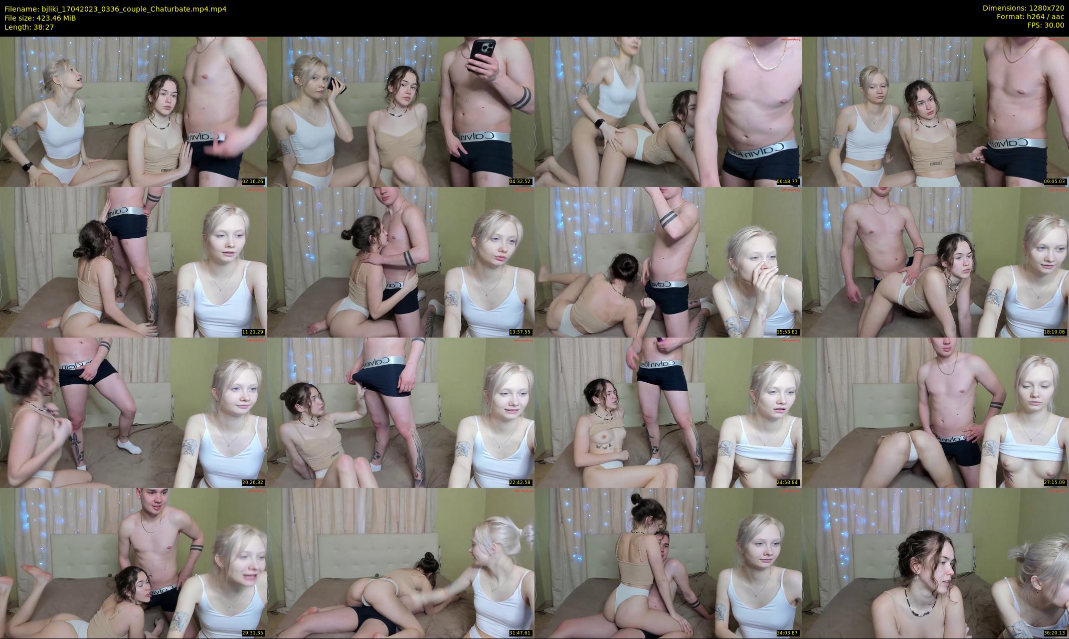 bjliki — 39 minute Chaturbate couple cam show recording, 720p, Apr 17, 2023