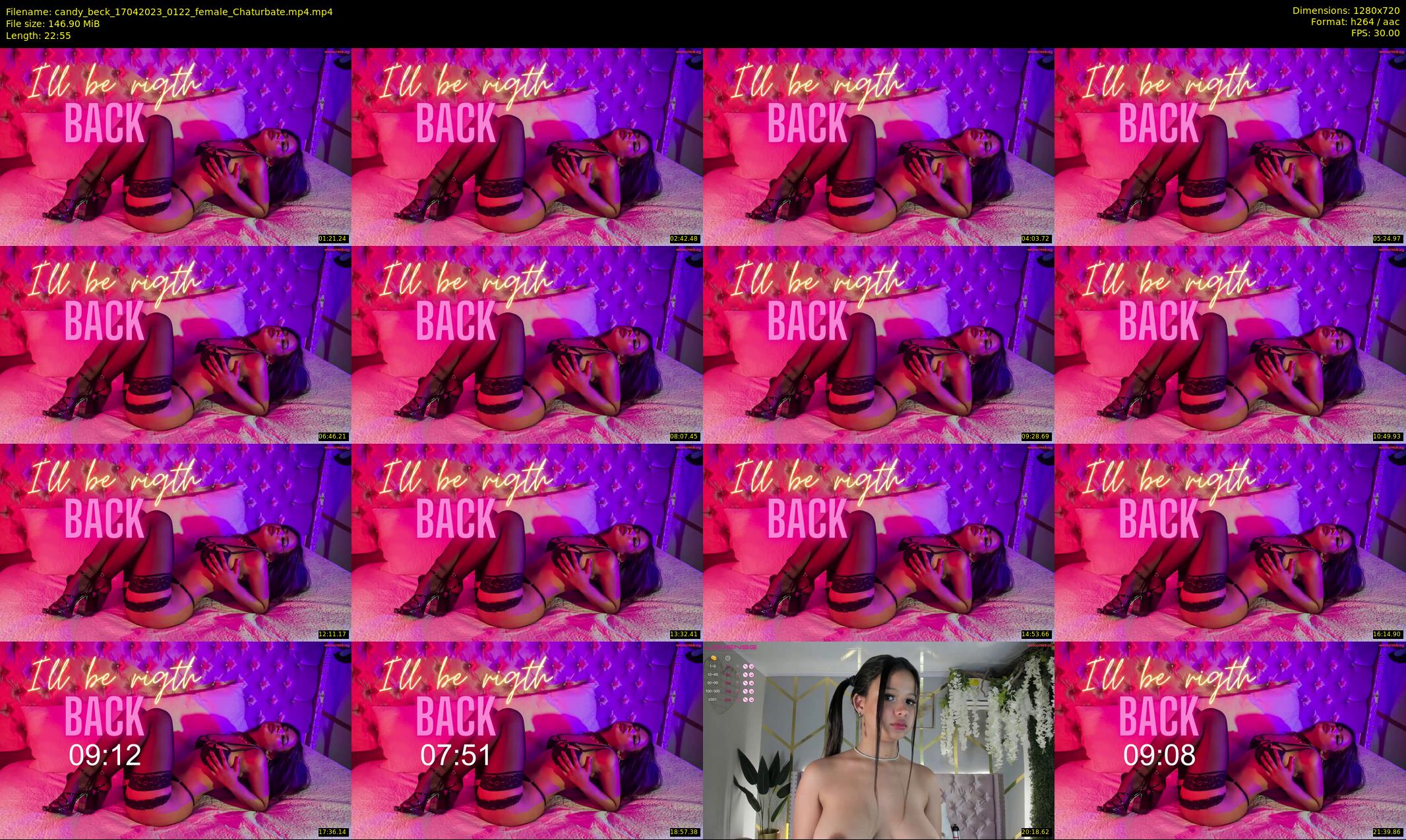 candy_beck — 23 minute Chaturbate female cam show recording, 720p, Apr 17, 2023