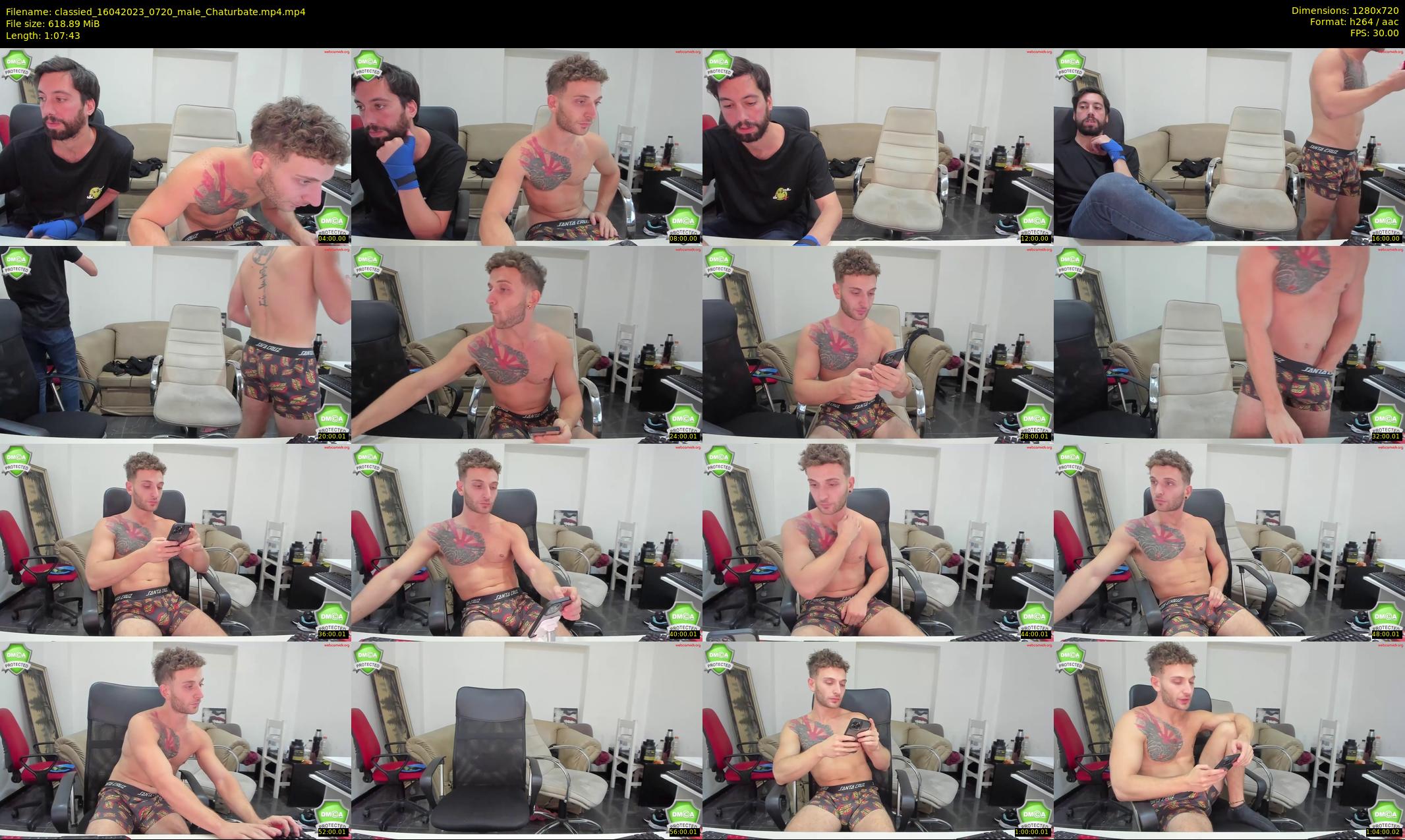classied — 68 minute Chaturbate male cam show recording, 720p, Apr 16, 2023