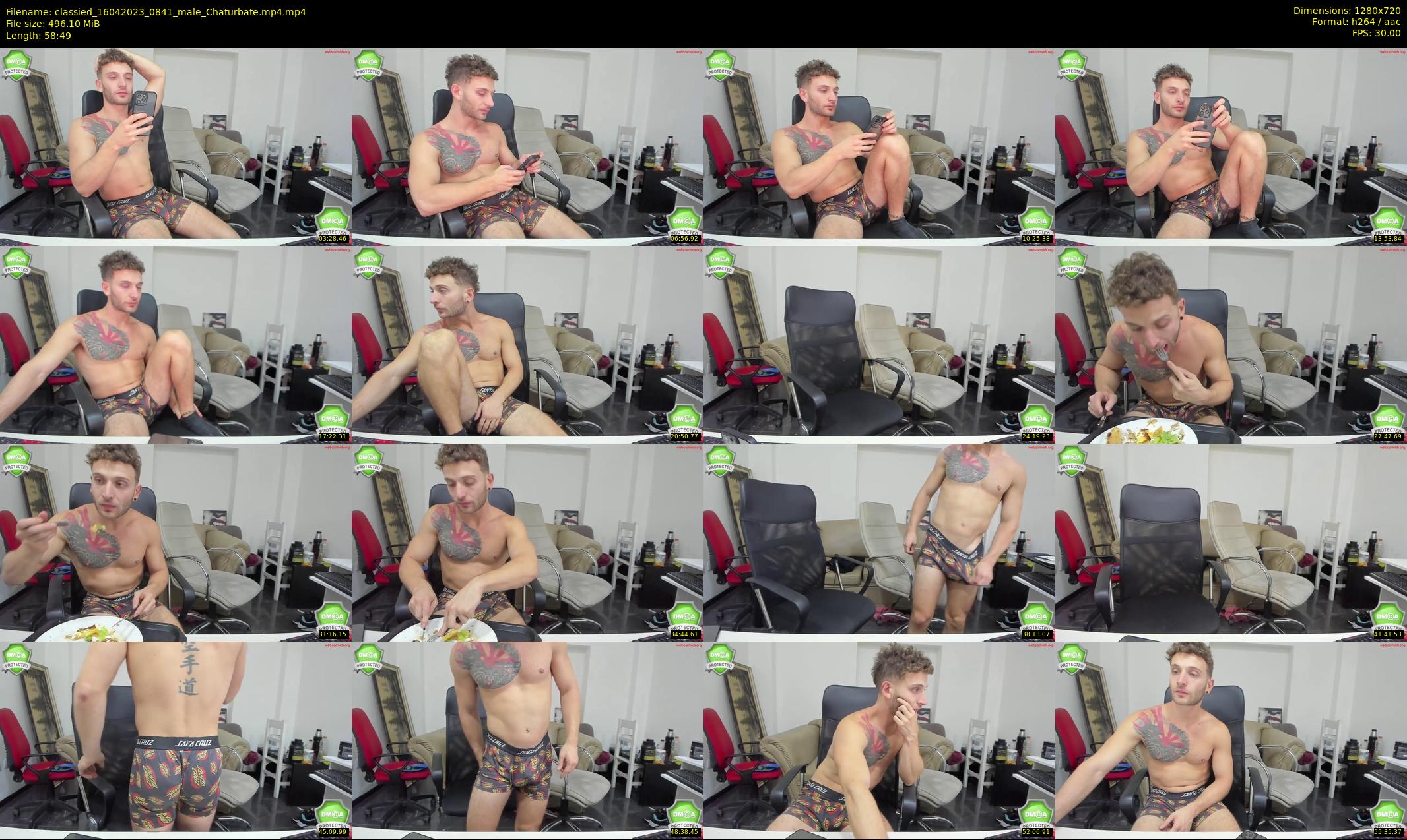 classied — 59 minute Chaturbate male cam show recording, 720p, Apr 16, 2023