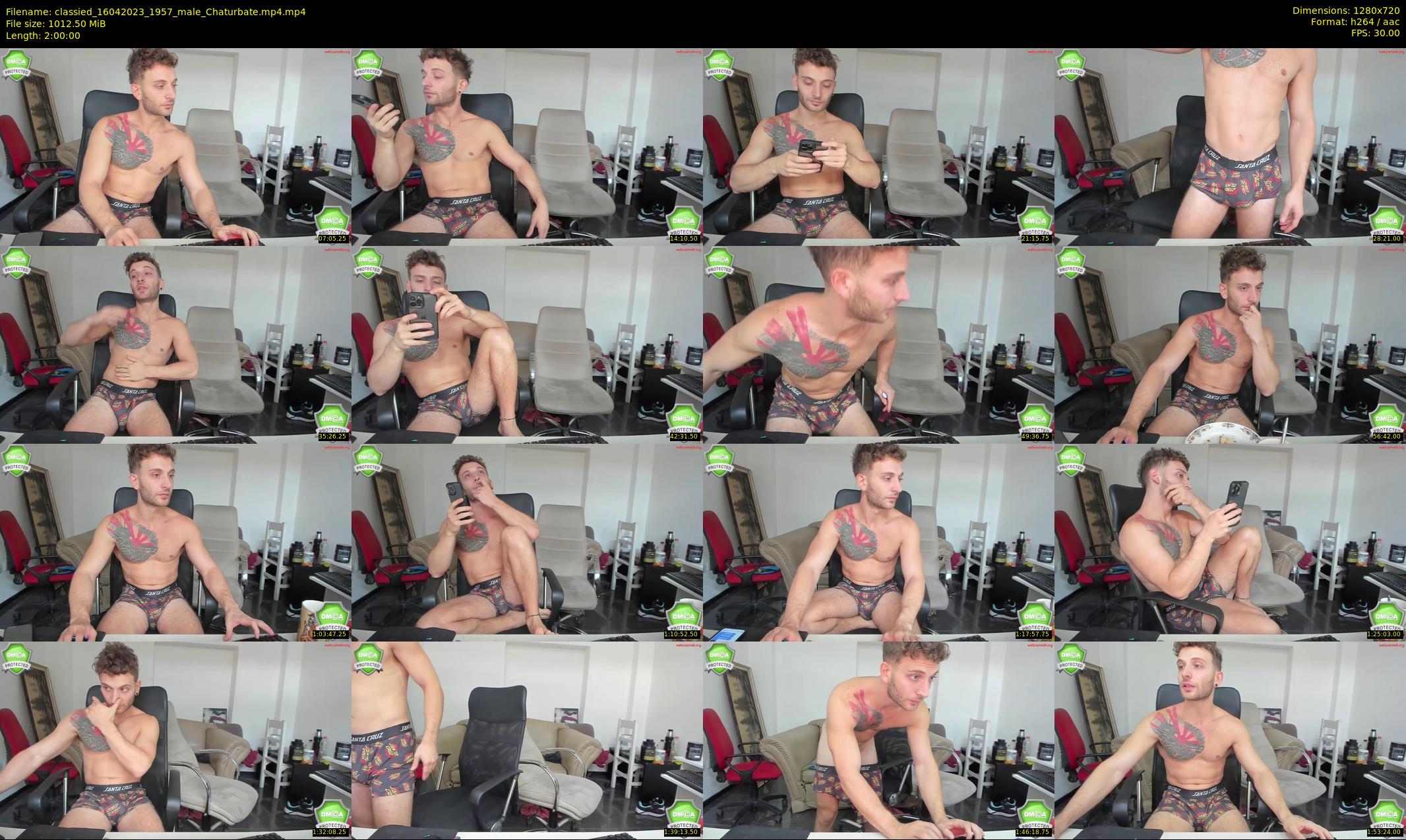 classied — 120 minute Chaturbate male cam show recording, 720p, Apr 16, 2023