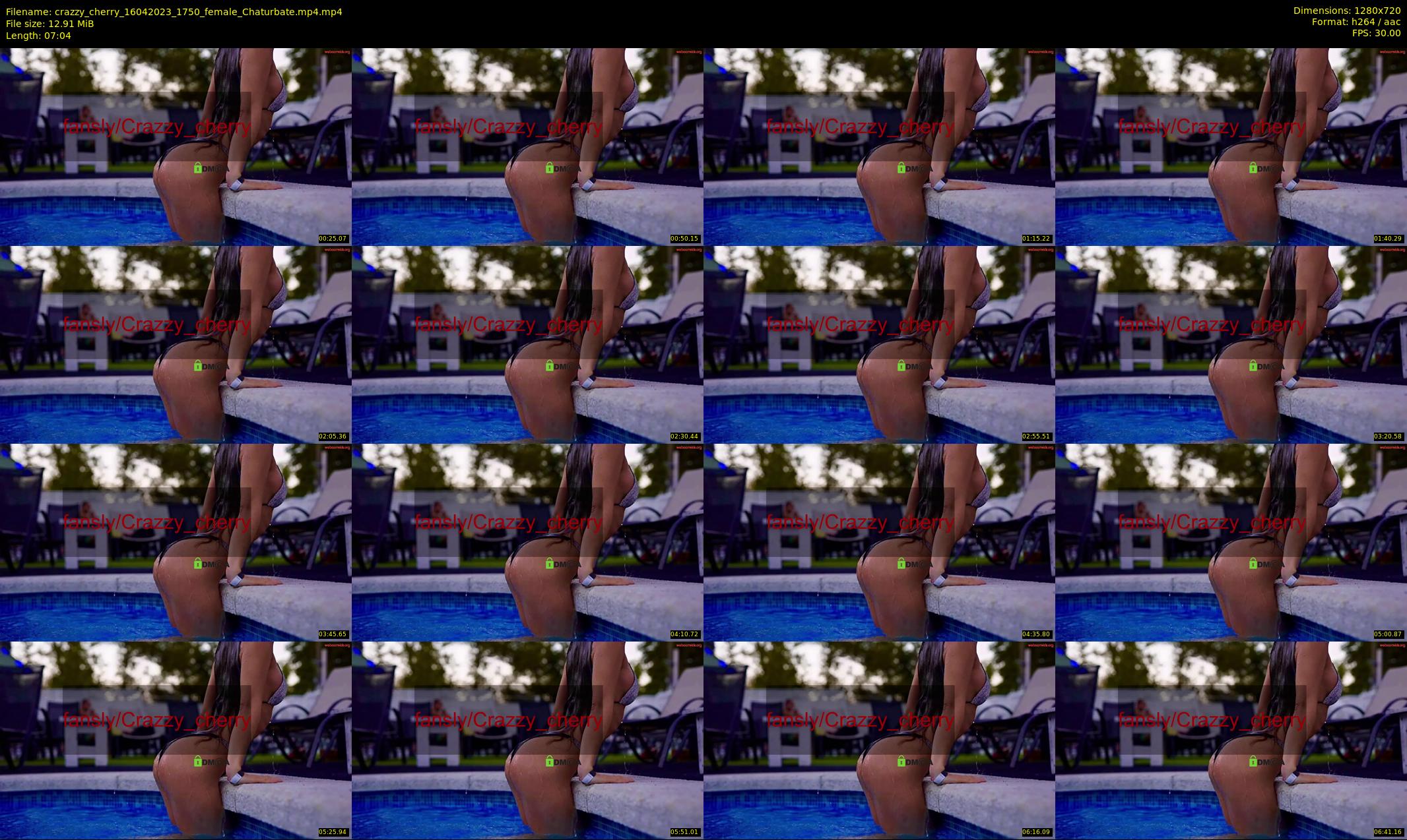crazzy_cherry — 8 minute Chaturbate female cam show recording, 720p, Apr 16, 2023