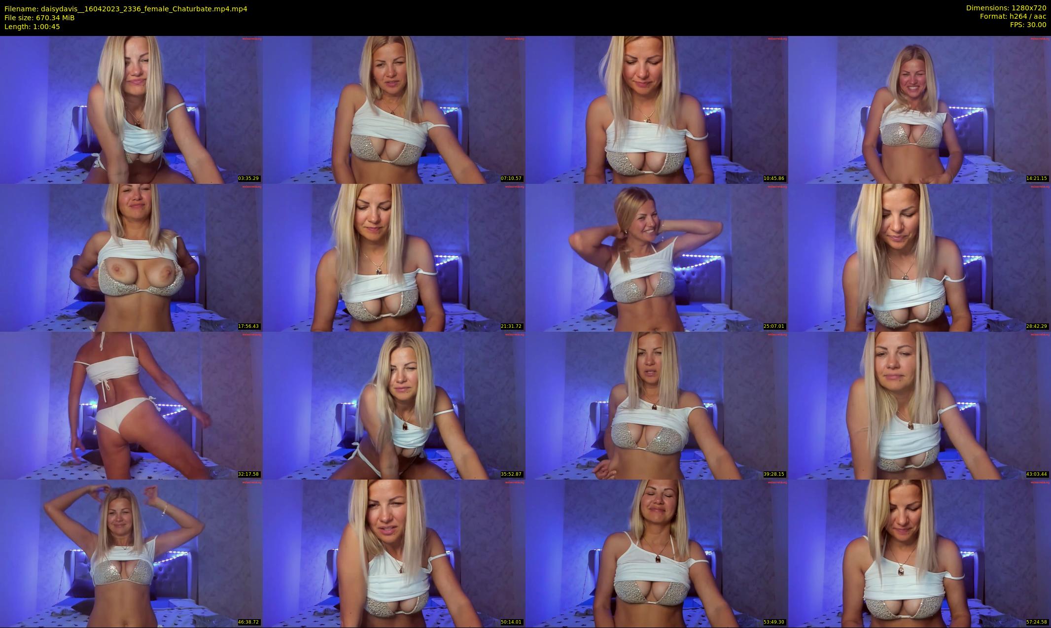 daisydavis_ — 61 minute Chaturbate female cam show recording, 720p, Apr 16, 2023