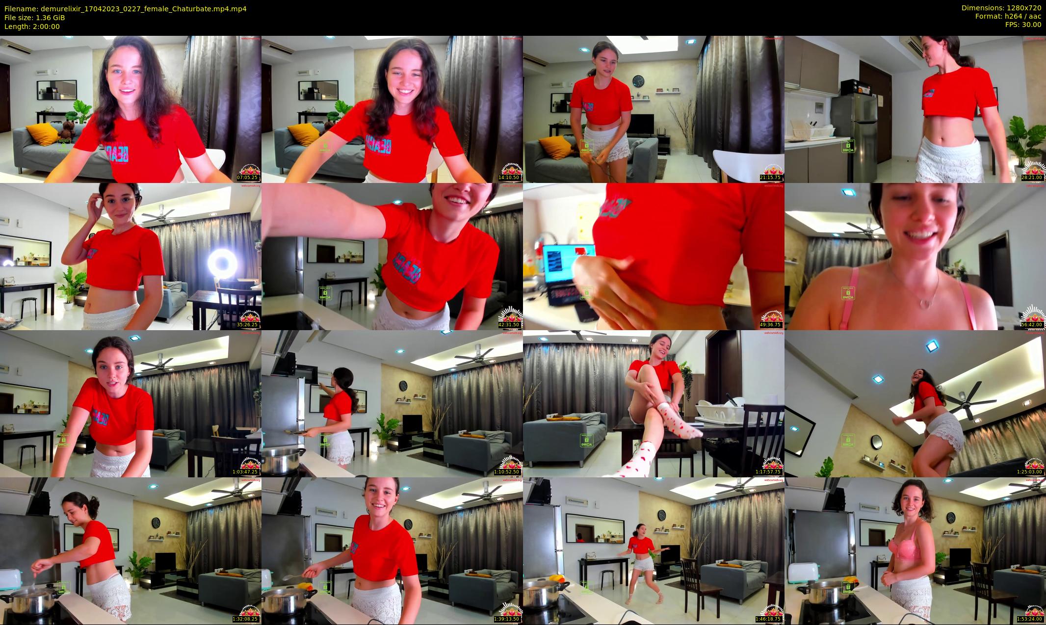 demurelixir — 120 minute Chaturbate female cam show recording, 720p, Apr 17, 2023