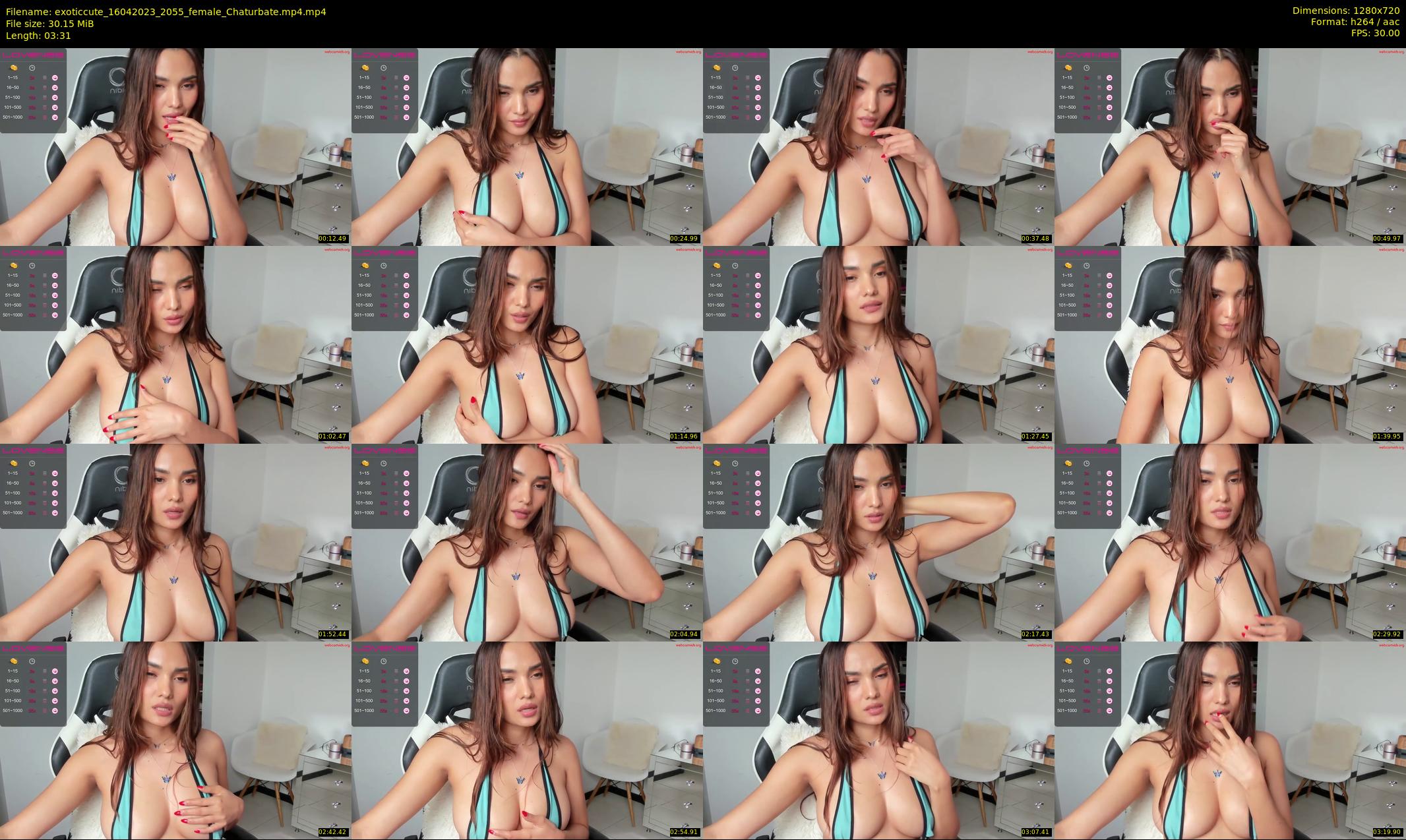 exoticcute — 4 minute Chaturbate female cam show recording, 720p, Apr 16, 2023
