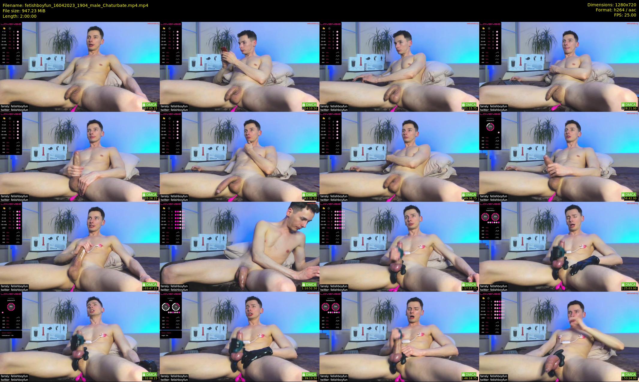 fetishboyfun — 120 minute Chaturbate male cam show recording, 720p, Apr 16, 2023