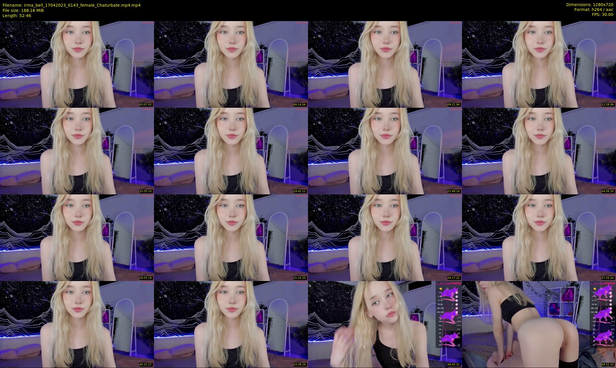 irma_bell — 53 minute Chaturbate female cam show recording, 720p, Apr 17, 2023