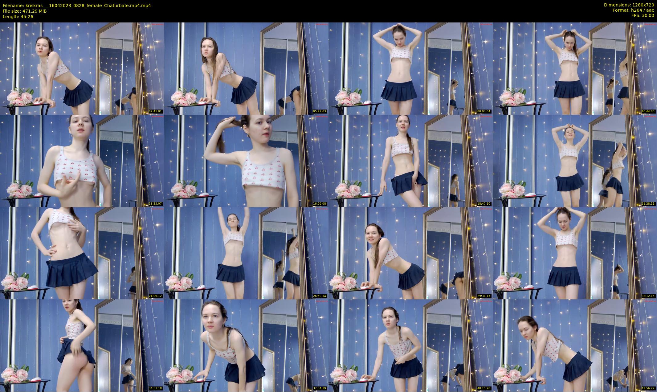 kriskras__ — 46 minute Chaturbate female cam show recording, 720p, Apr 16, 2023