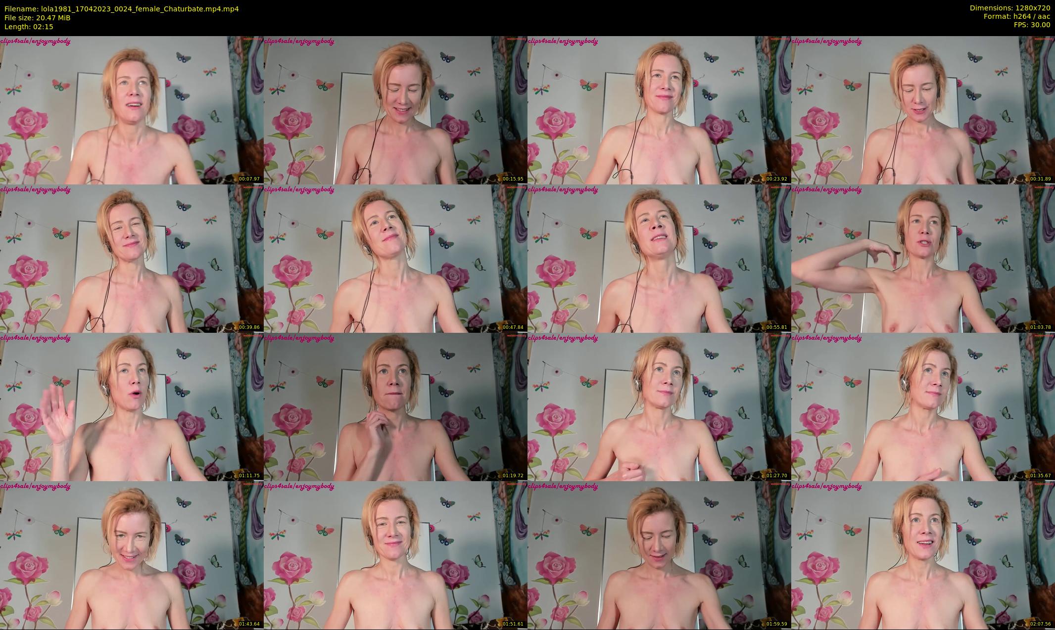 lola1981 — 3 minute Chaturbate female cam show recording, 720p, Apr 17, 2023