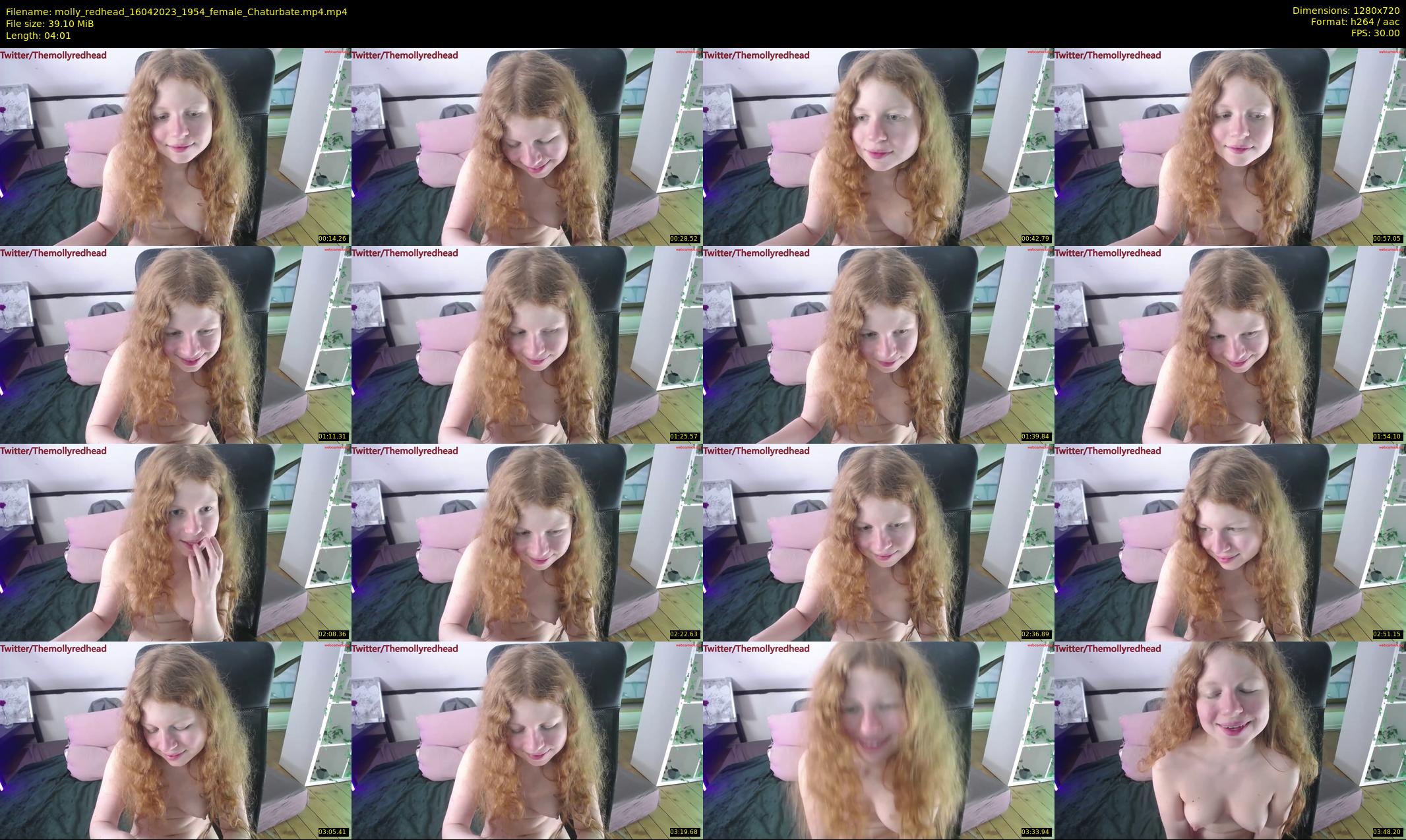 molly_redhead — 5 minute Chaturbate female cam show recording, 720p, Apr 16, 2023