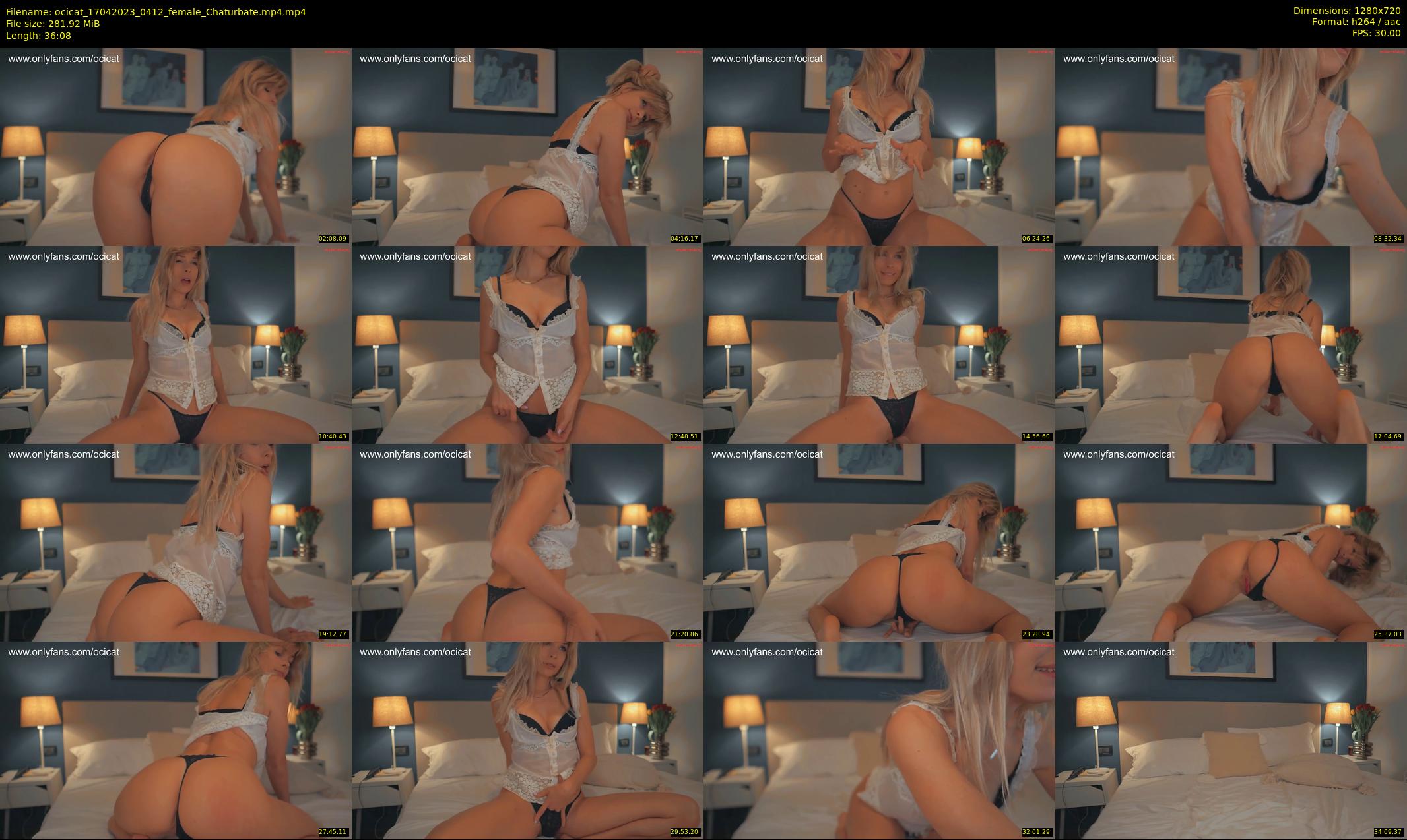 ocicat — 37 minute Chaturbate female cam show recording, 720p, Apr 17, 2023
