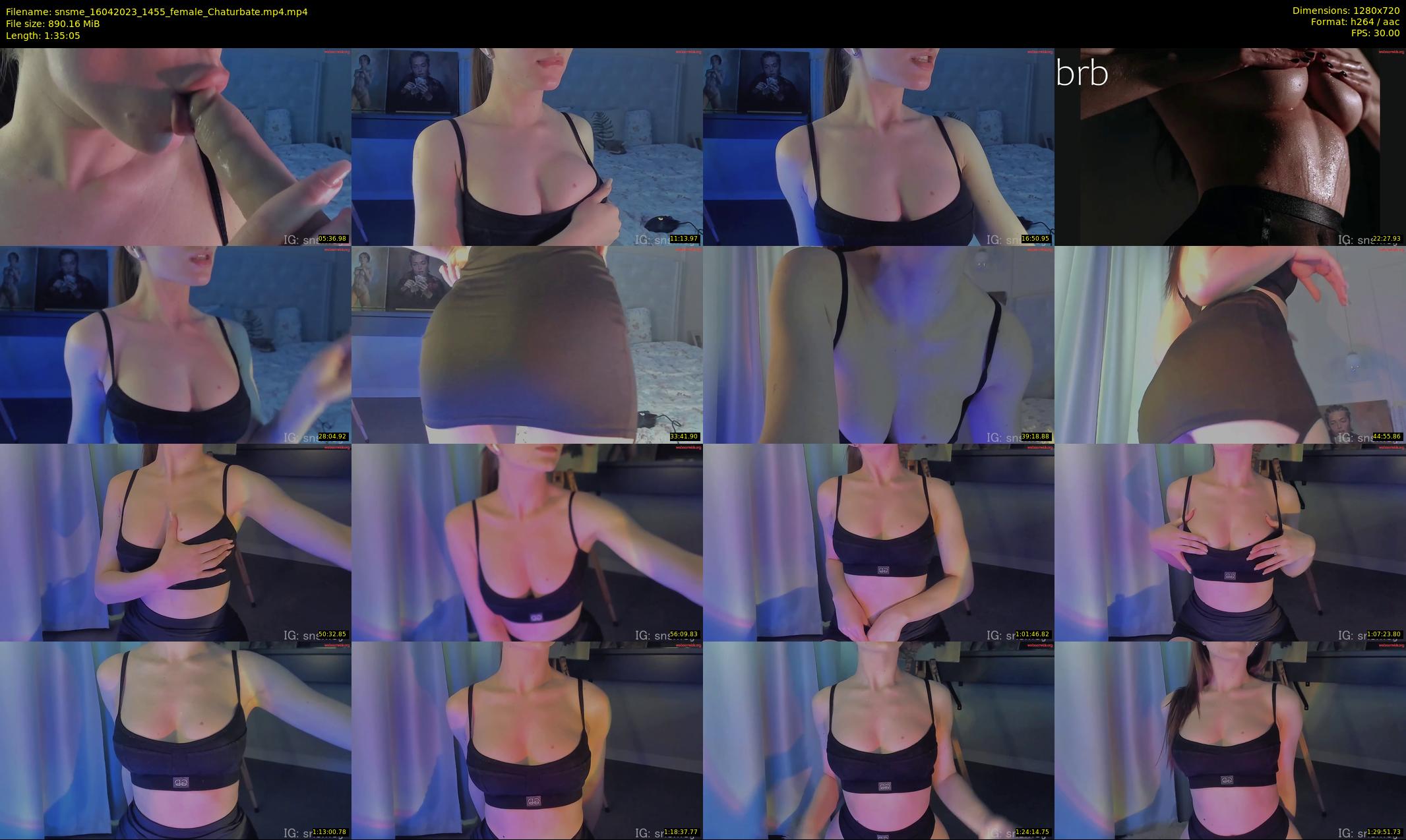 snsme — 96 minute Chaturbate female cam show recording, 720p, Apr 16, 2023