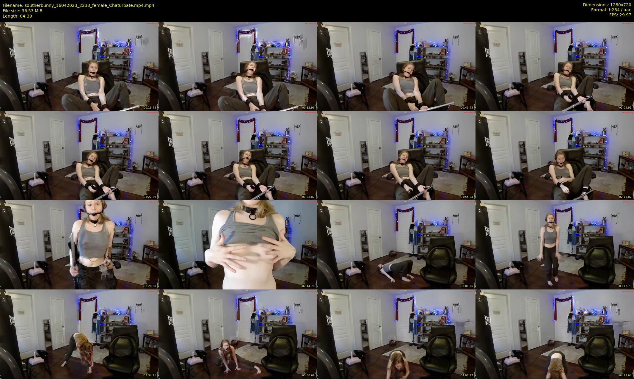 southerbunny — 5 minute Chaturbate female cam show recording, 720p, Apr 16, 2023