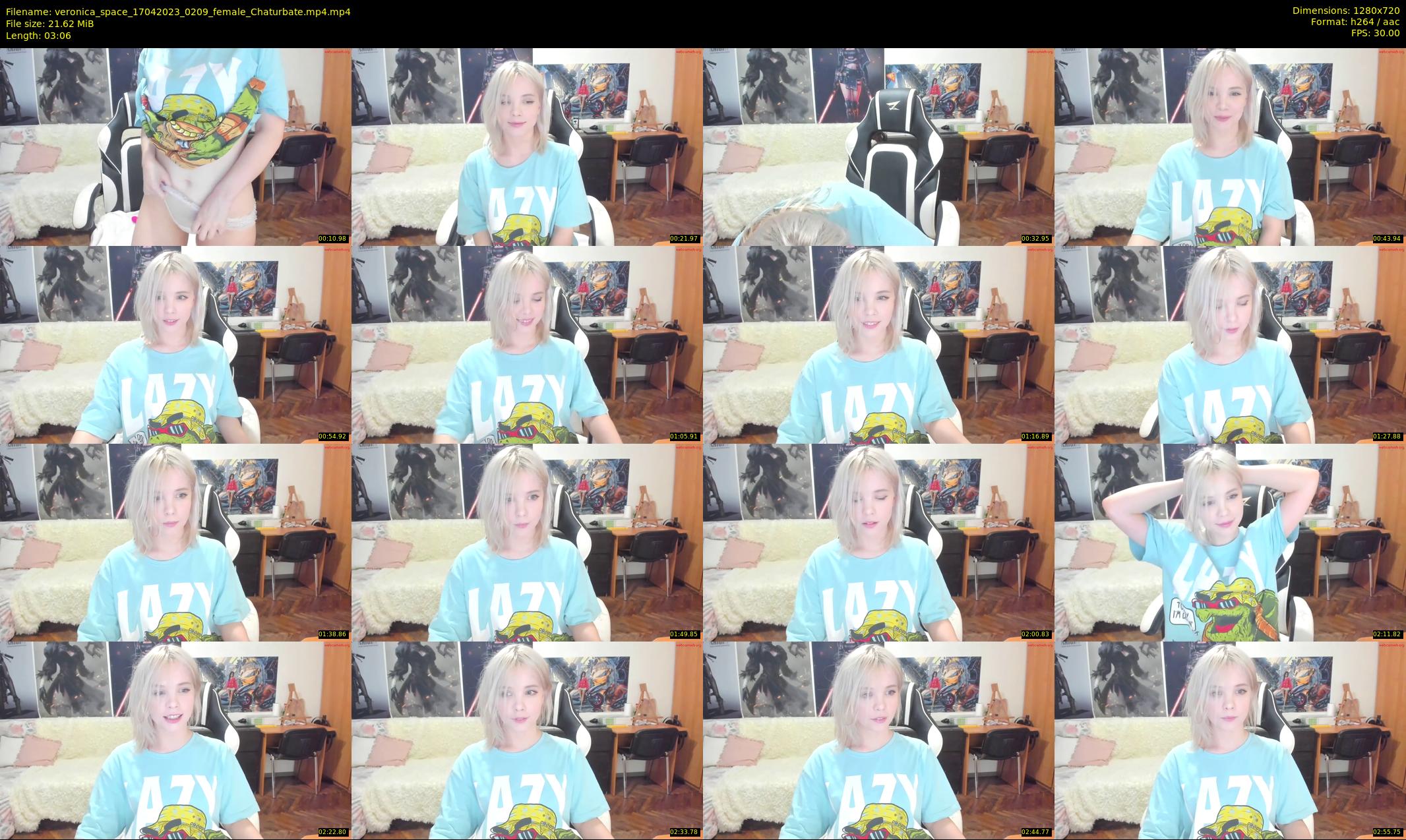 veronica_space — 4 minute Chaturbate female cam show recording, 720p, Apr 17, 2023