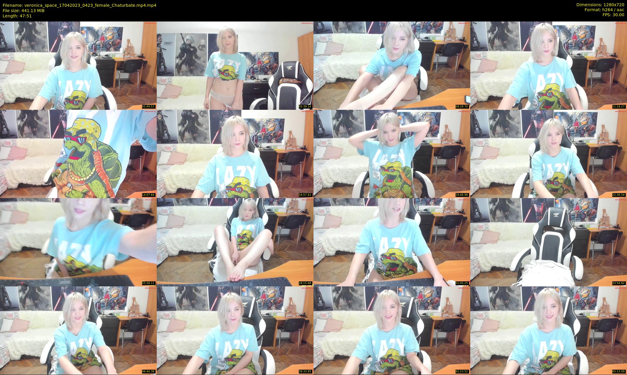 veronica_space — 48 minute Chaturbate female cam show recording, 720p, Apr 17, 2023