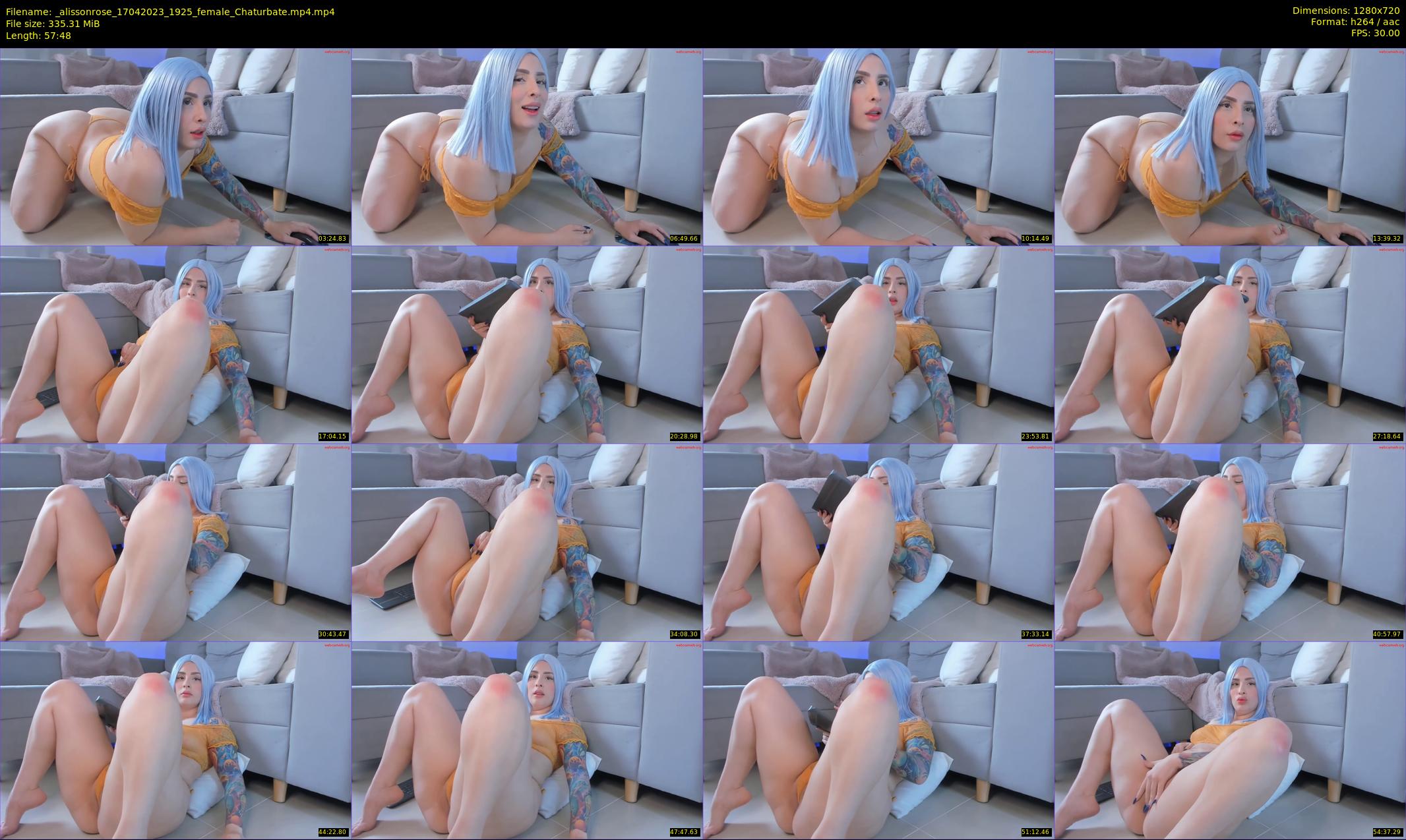 _alissonrose — 58 minute Chaturbate female cam show recording, 720p, Apr 17, 2023