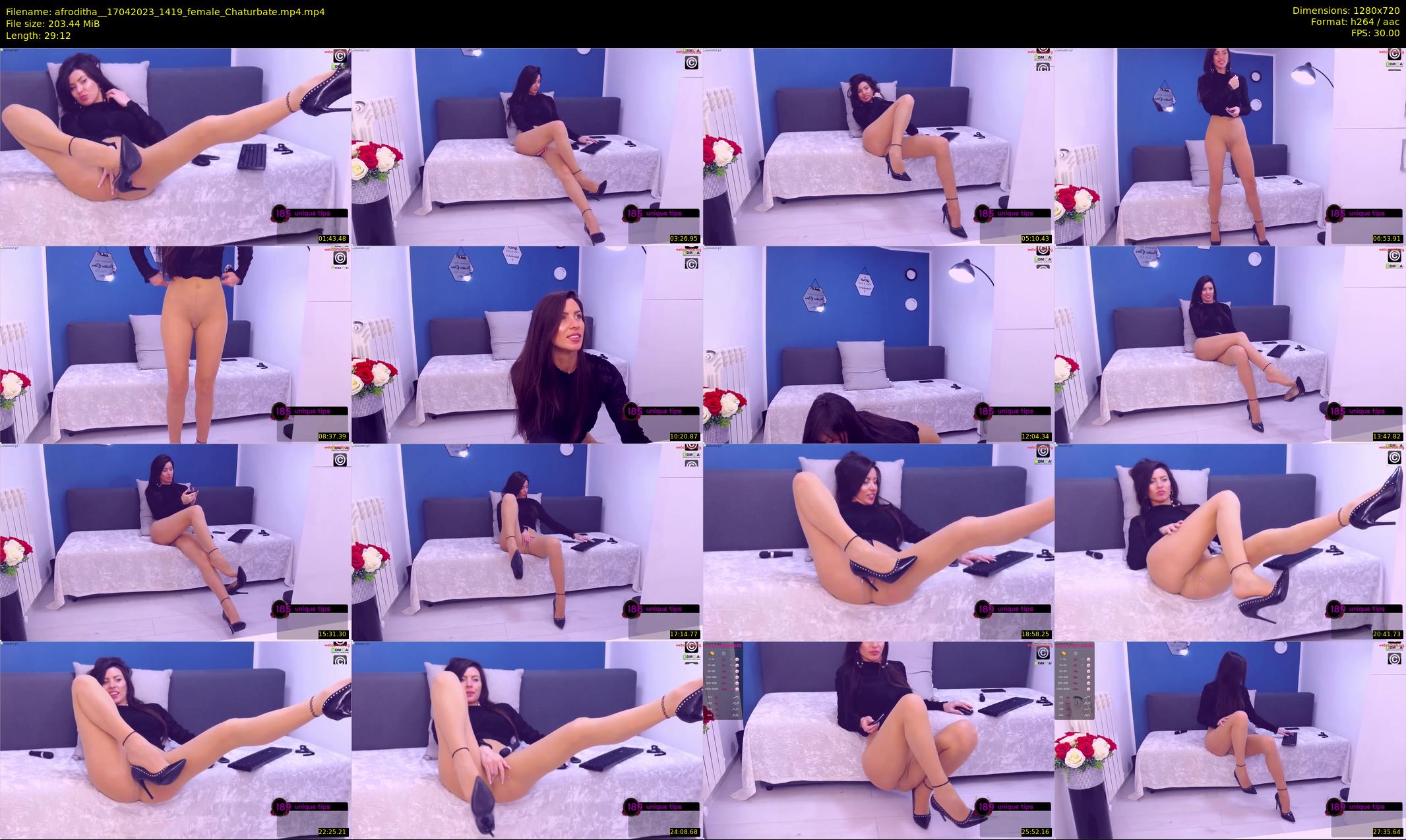afroditha_ — 30 minute Chaturbate female cam show recording, 720p, Apr 17, 2023