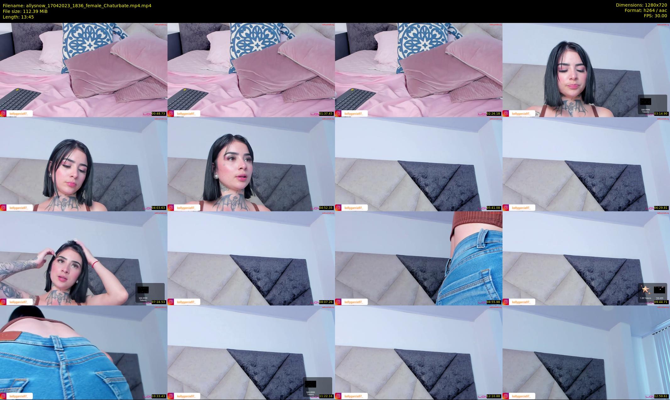 allysnow — 14 minute Chaturbate female cam show recording, 720p, Apr 17, 2023