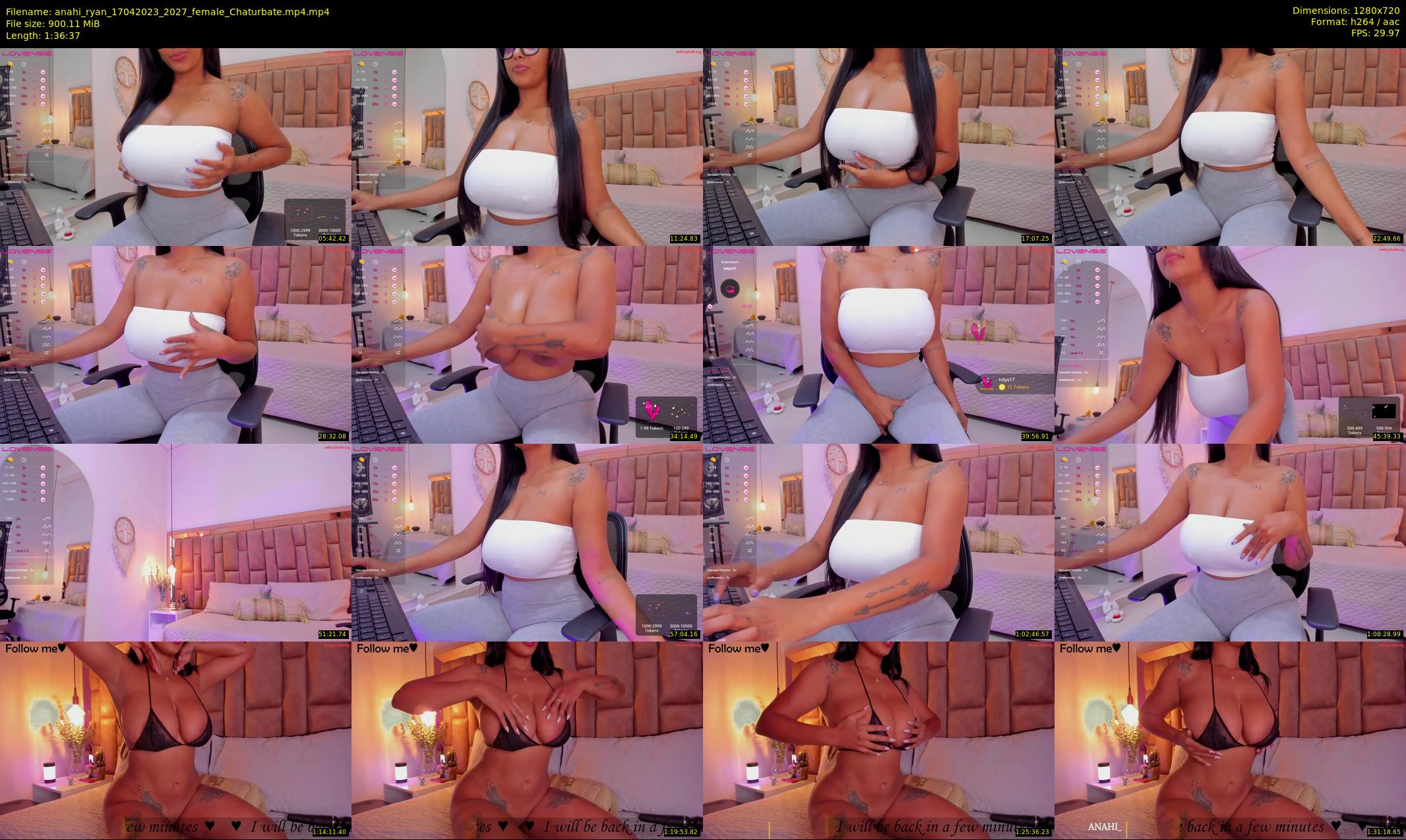 anahi_ryan — 97 minute Chaturbate female cam show recording, 720p, Apr 17, 2023