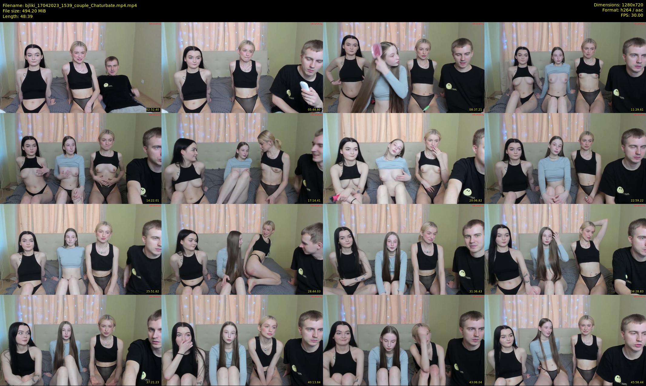 bjliki — 49 minute Chaturbate couple cam show recording, 720p, Apr 17, 2023