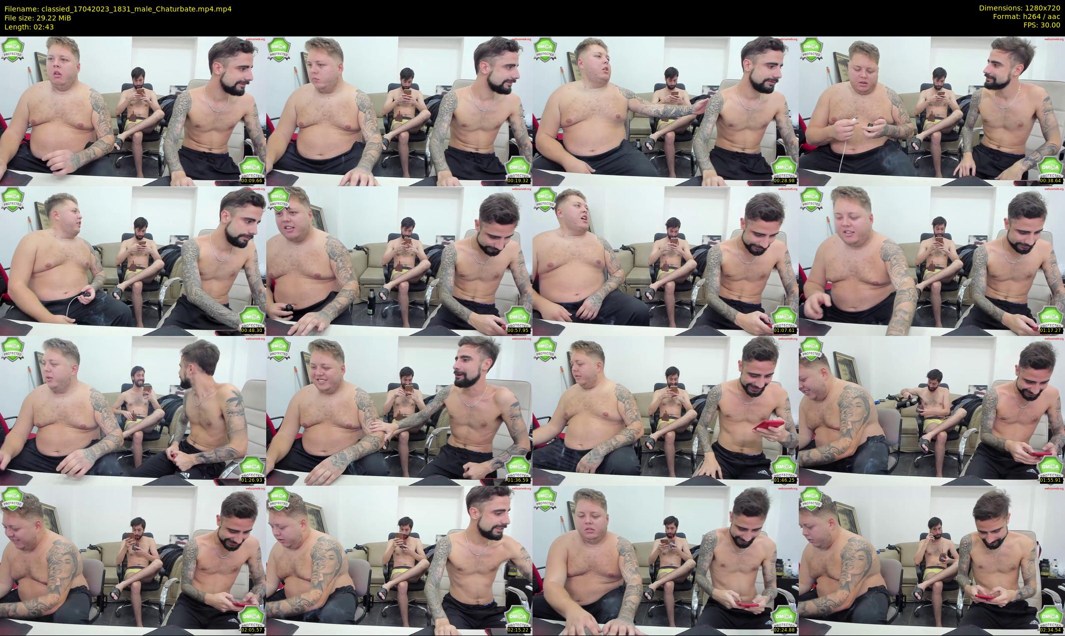 classied — 3 minute Chaturbate male cam show recording, 720p, Apr 17, 2023