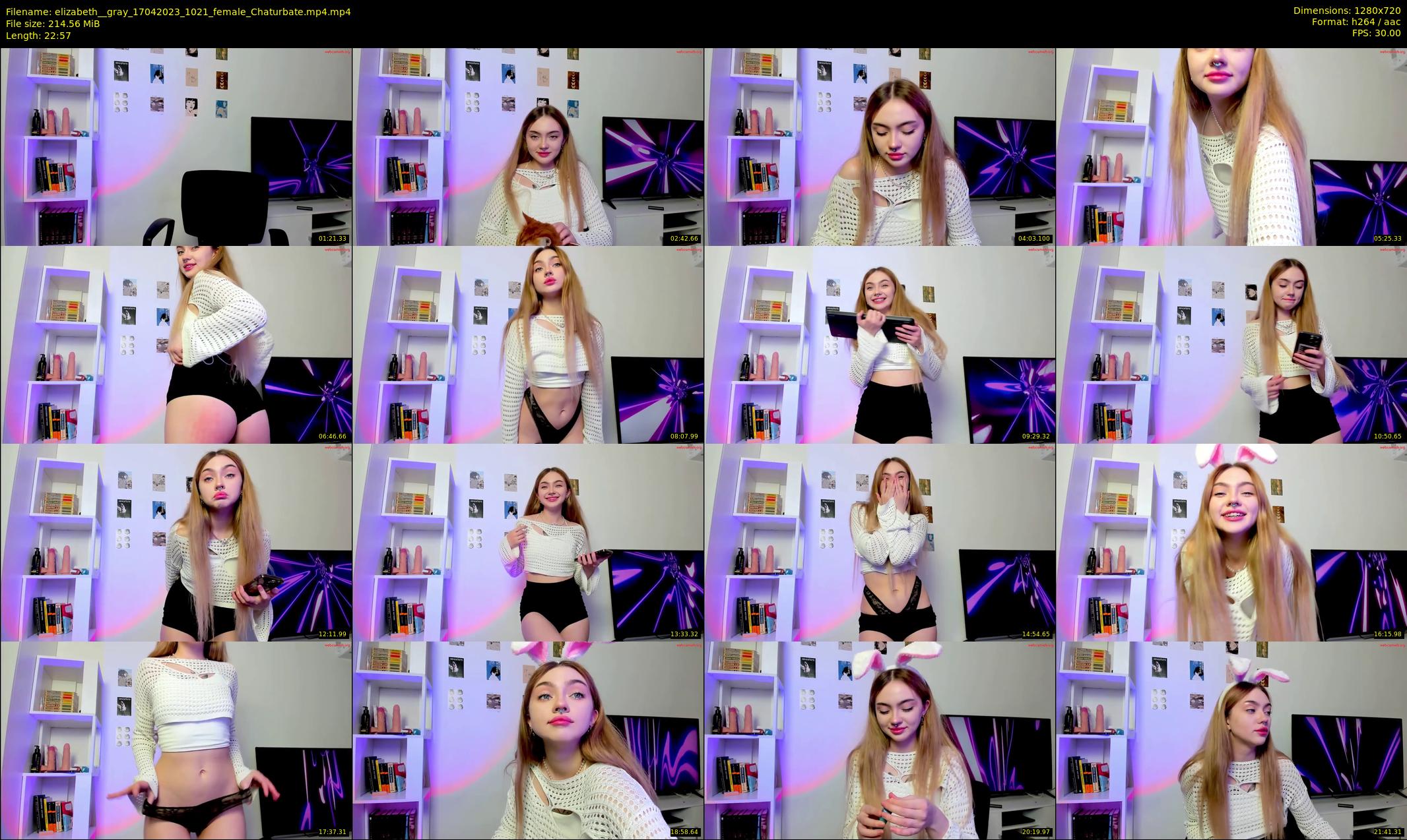 elizabeth__gray — 23 minute Chaturbate female cam show recording, 720p, Apr 17, 2023