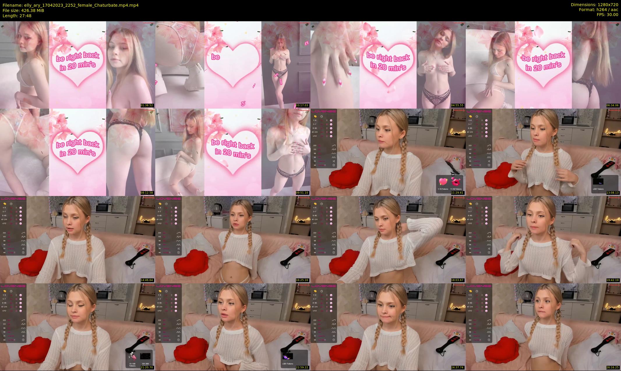 elly_ary — 28 minute Chaturbate female cam show recording, 720p, Apr 17, 2023