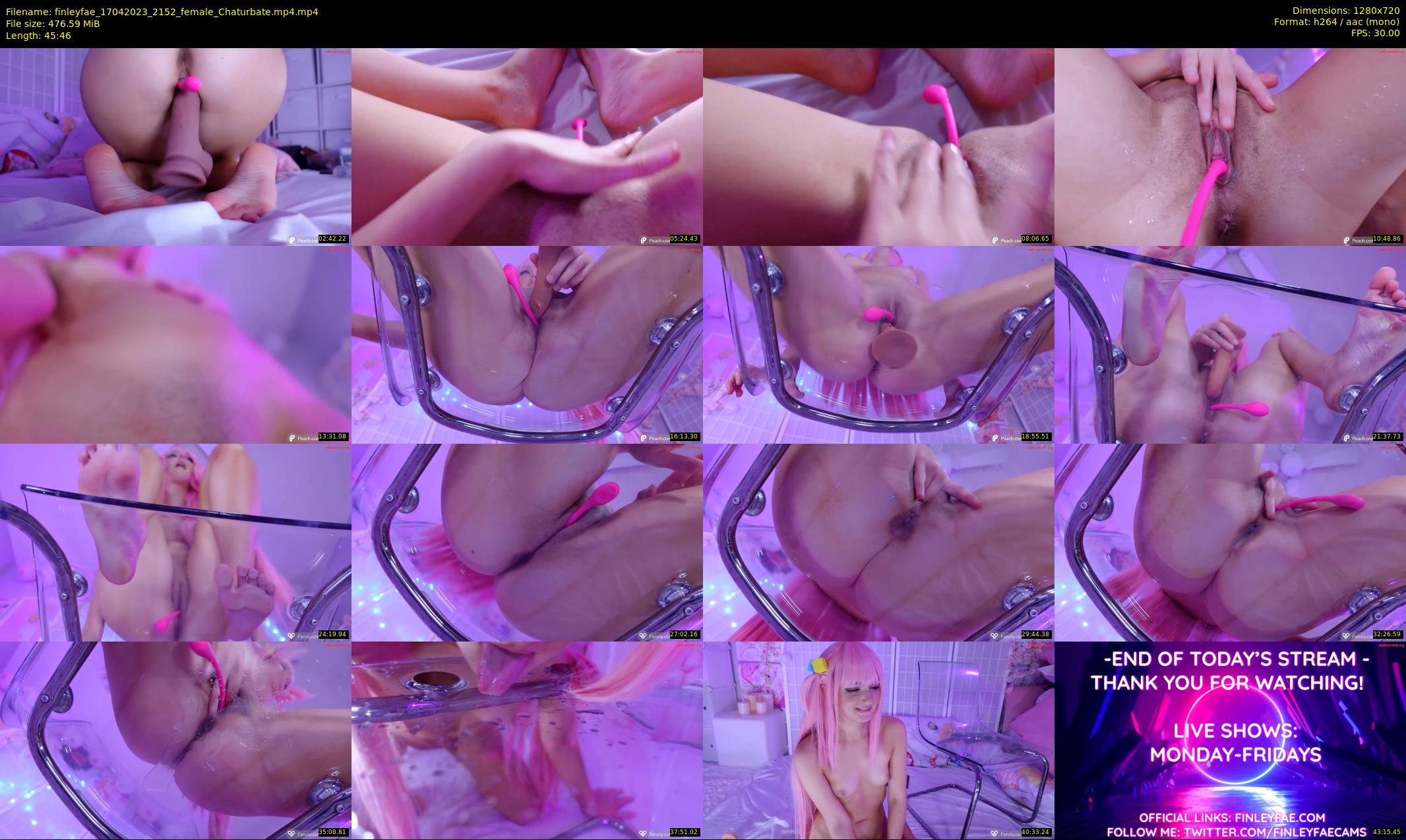 finleyfae — 46 minute Chaturbate female cam show recording, 720p, Apr 17, 2023