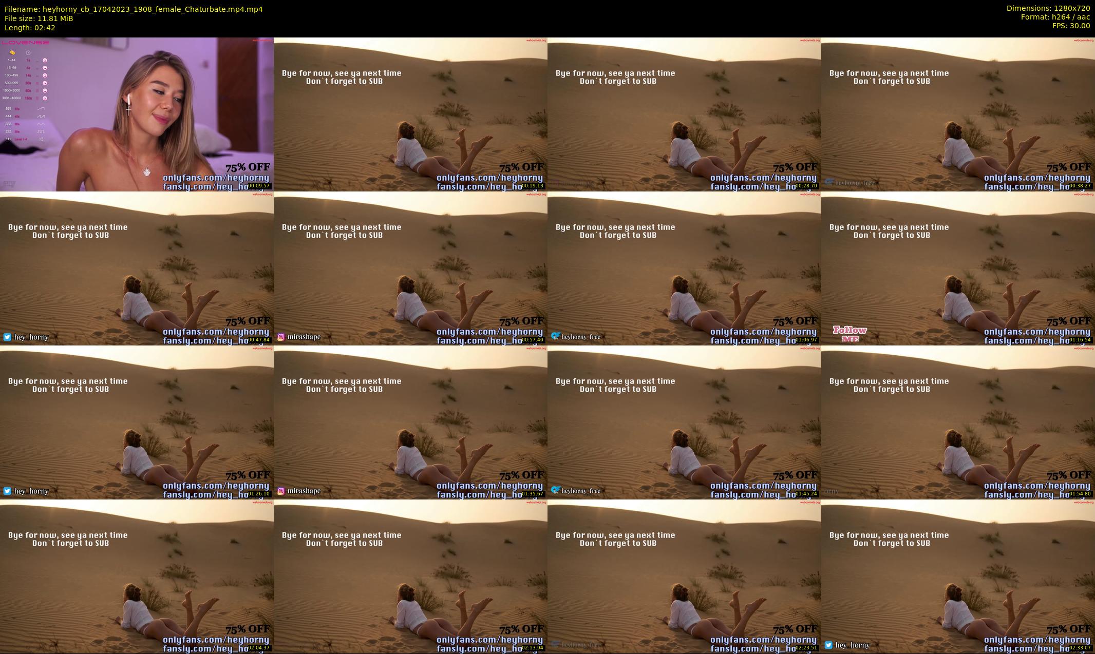 heyhorny_cb — 3 minute Chaturbate couple cam show recording, 720p, Apr 17, 2023