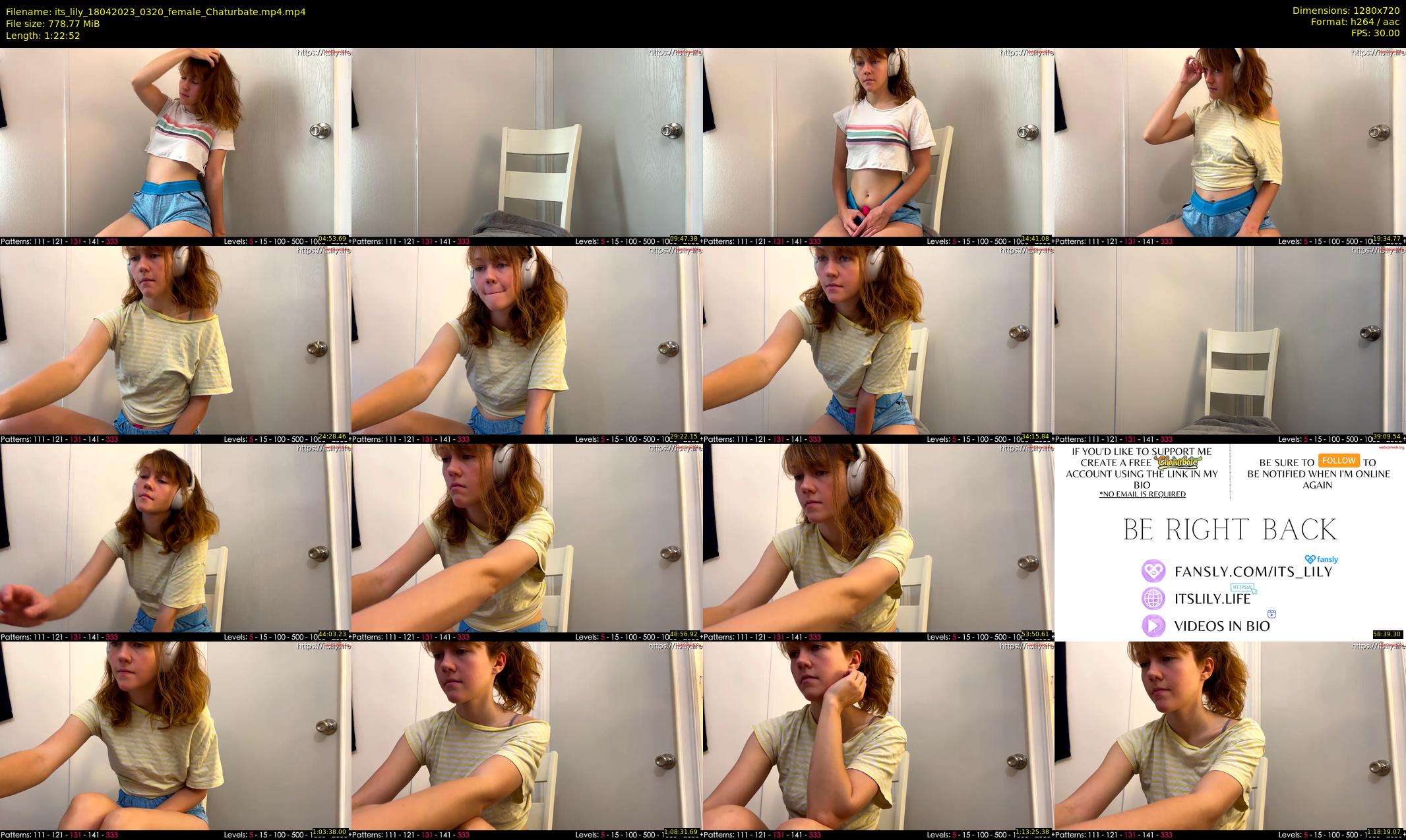 its_lily — 83 minute Chaturbate female cam show recording, 720p, Apr 18, 2023