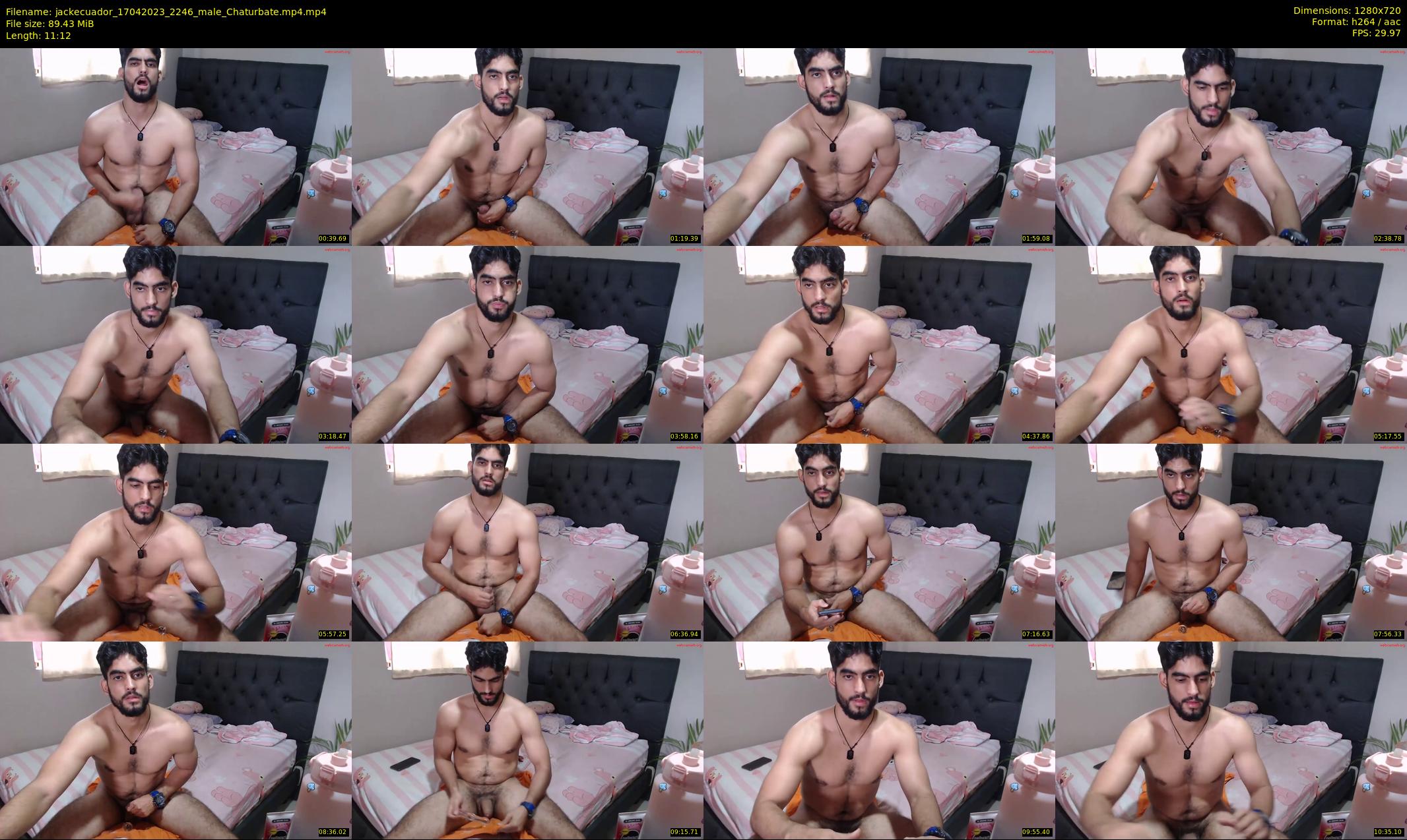 jackecuador — 12 minute Chaturbate male cam show recording, 720p, Apr 17, 2023