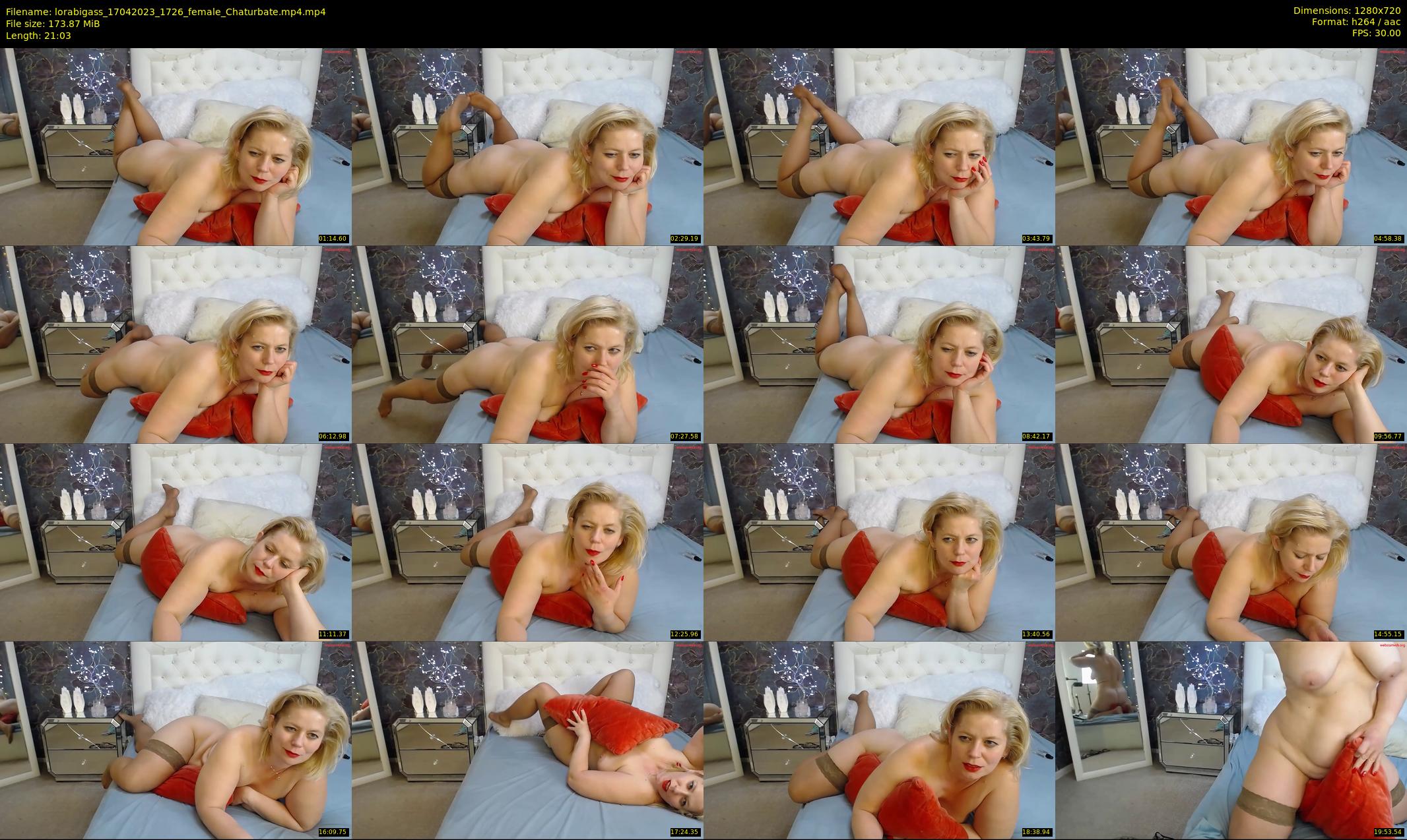 lorabigass — 22 minute Chaturbate female cam show recording, 720p, Apr 17, 2023