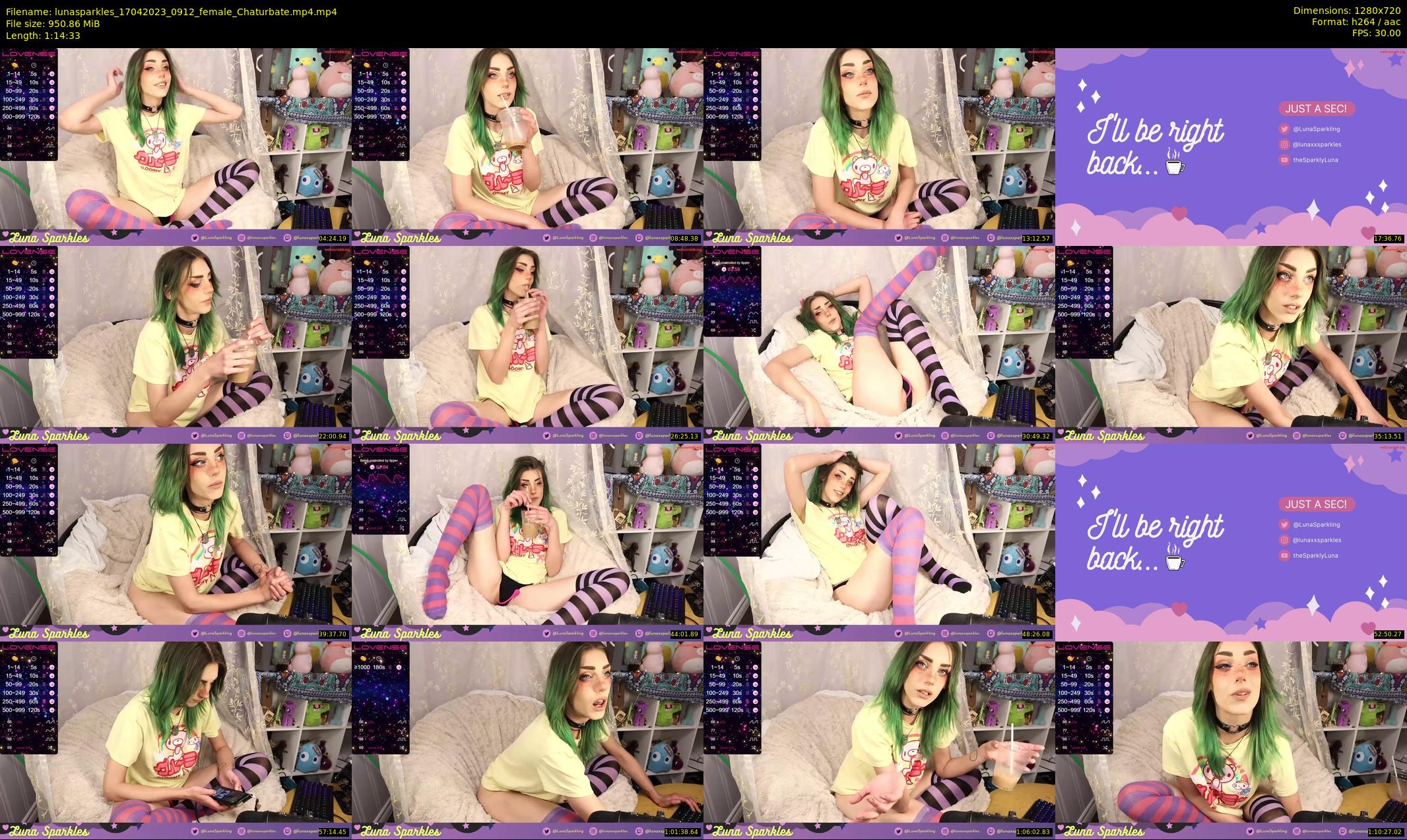 lunasparkles — 75 minute Chaturbate female cam show recording, 720p, Apr 17, 2023