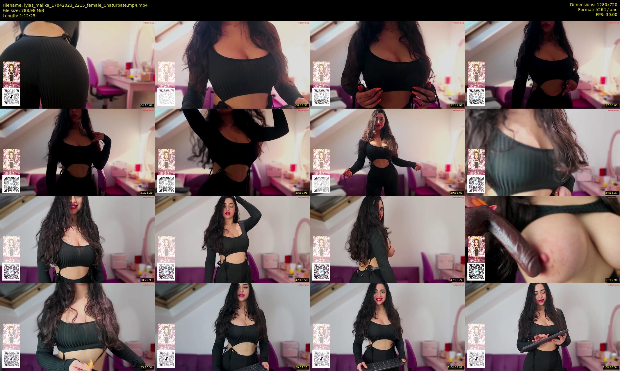 lylas_malika — 73 minute Chaturbate female cam show recording, 720p, Apr 17, 2023