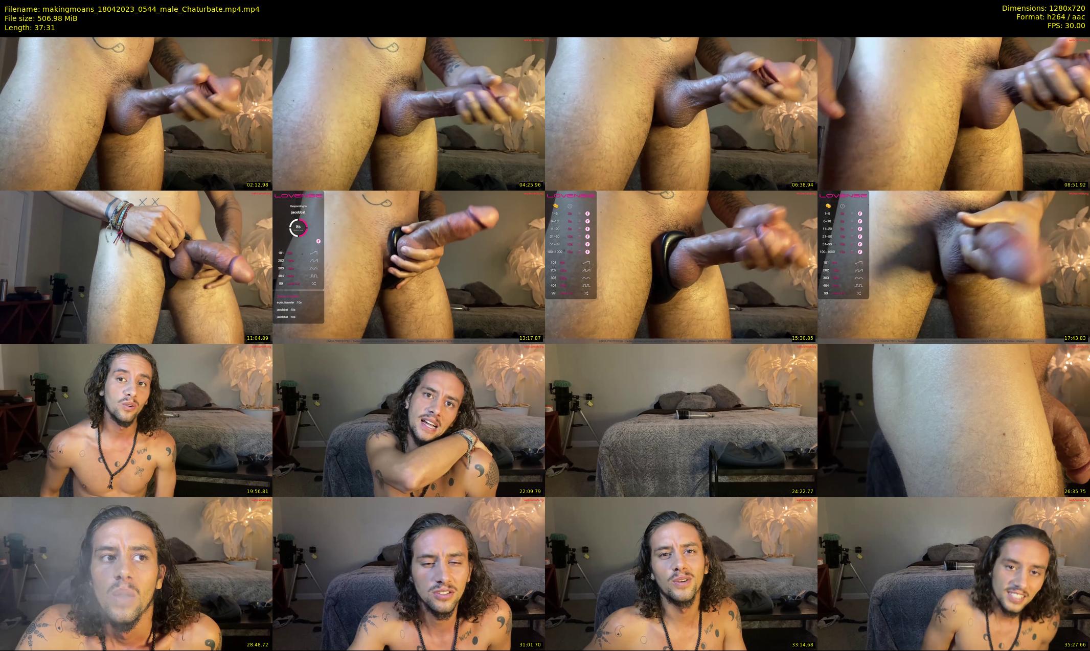 makingmoans — 38 minute Chaturbate male cam show recording, 720p, Apr 18, 2023