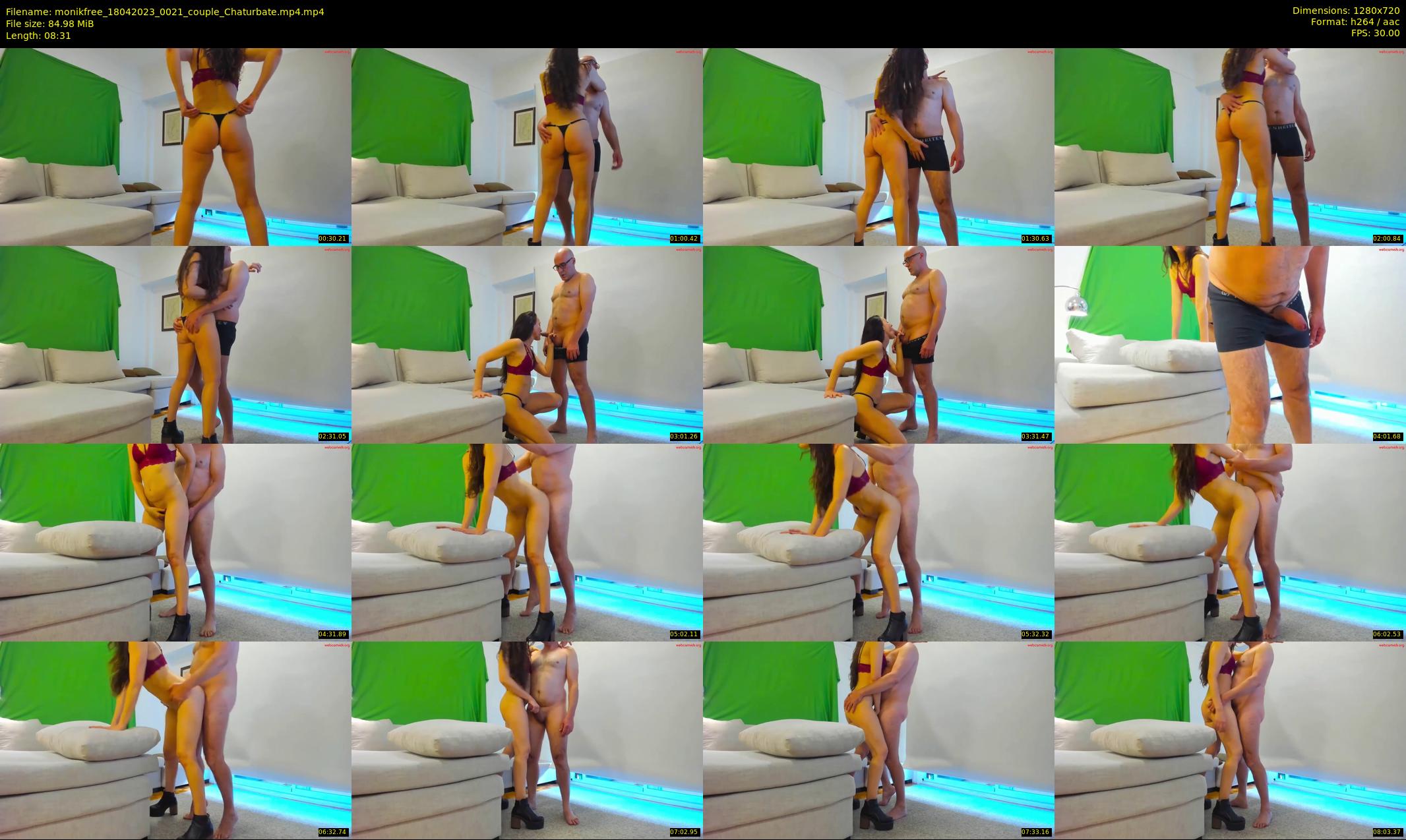 monikfree — 9 minute Chaturbate couple cam show recording, 720p, Apr 18, 2023