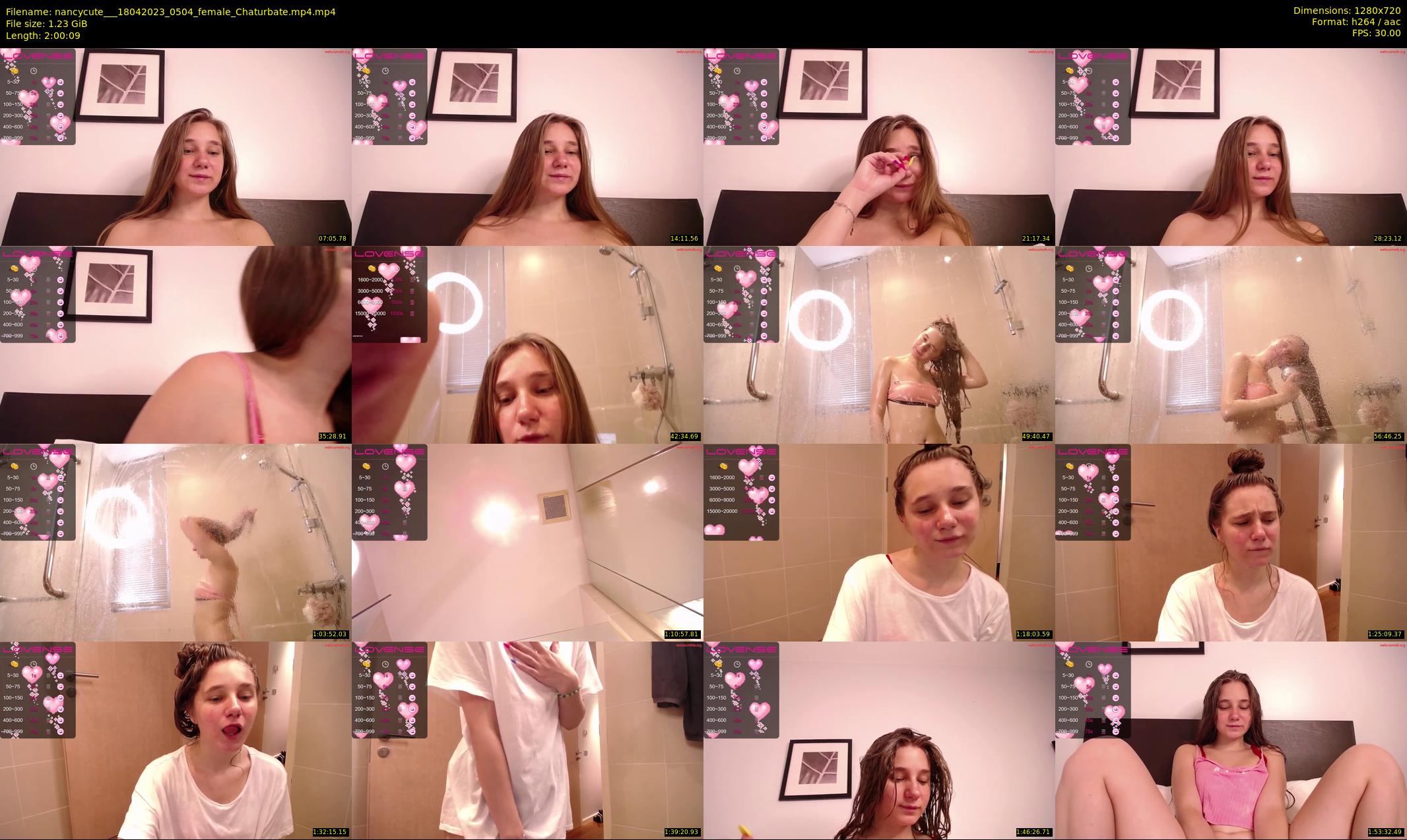 nancycute__ — 121 minute Chaturbate female cam show recording, 720p, Apr 18, 2023