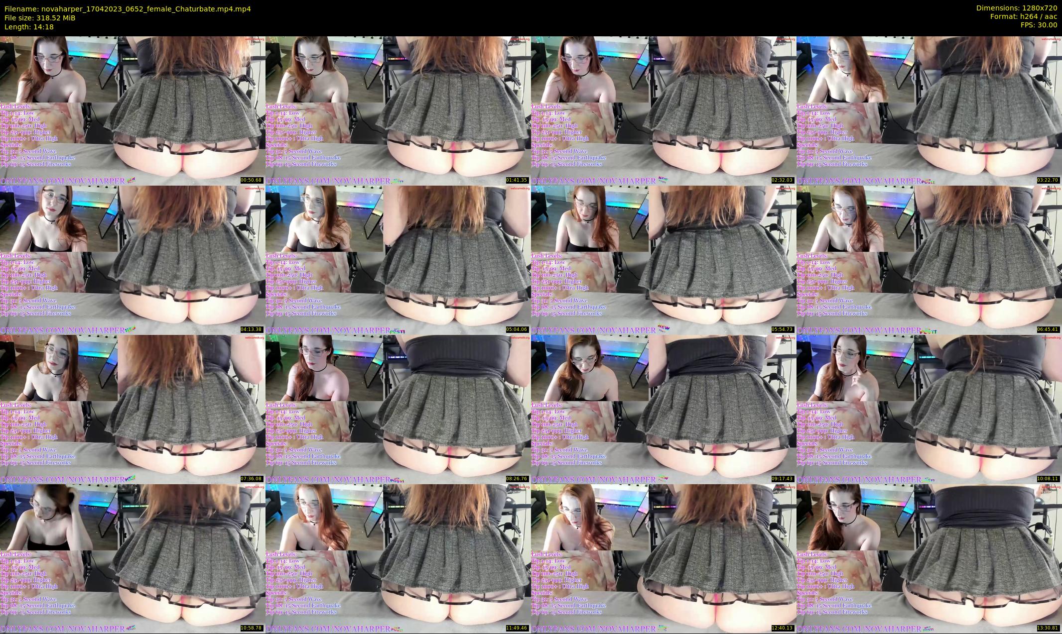 novaharper — 15 minute Chaturbate female cam show recording, 720p, Apr 17, 2023