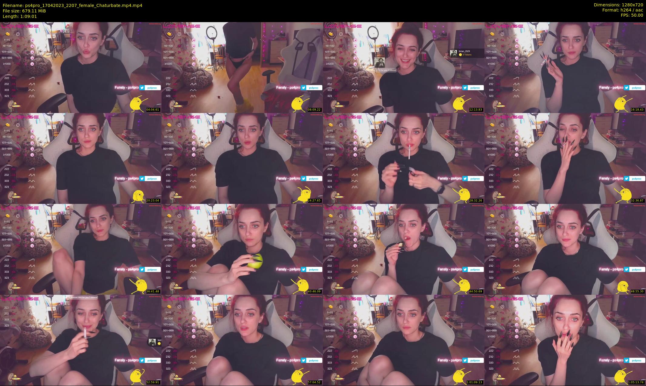 ps4pro — 70 minute Chaturbate female cam show recording, 720p, Apr 17, 2023