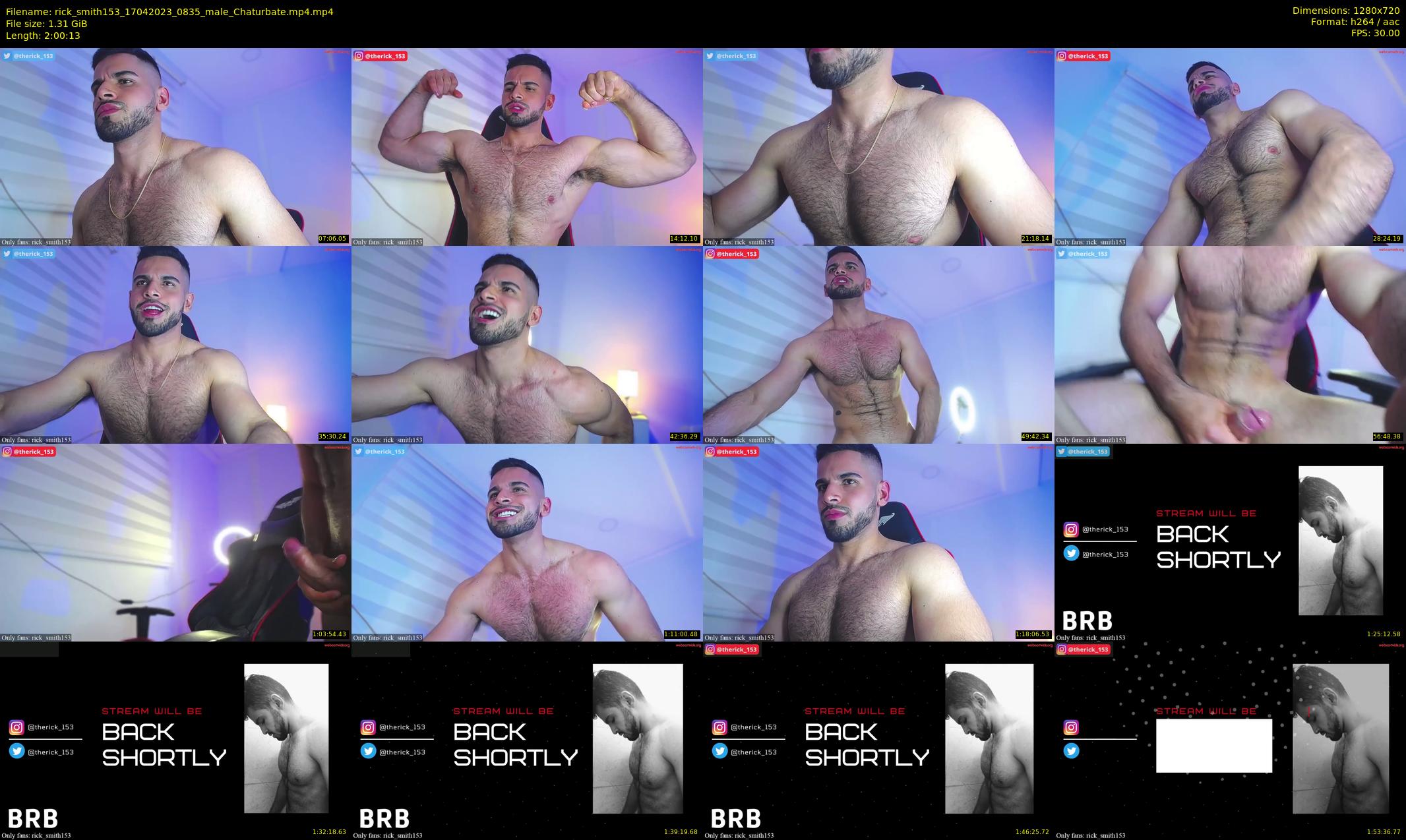 rick_smith153 — 121 minute Chaturbate male cam show recording, 720p, Apr 17, 2023