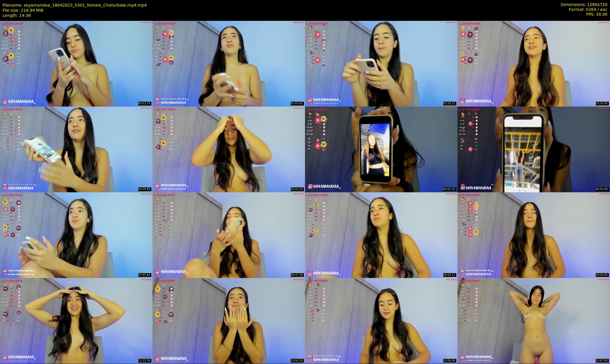soyamandaa — 15 minute Chaturbate female cam show recording, 720p, Apr 18, 2023
