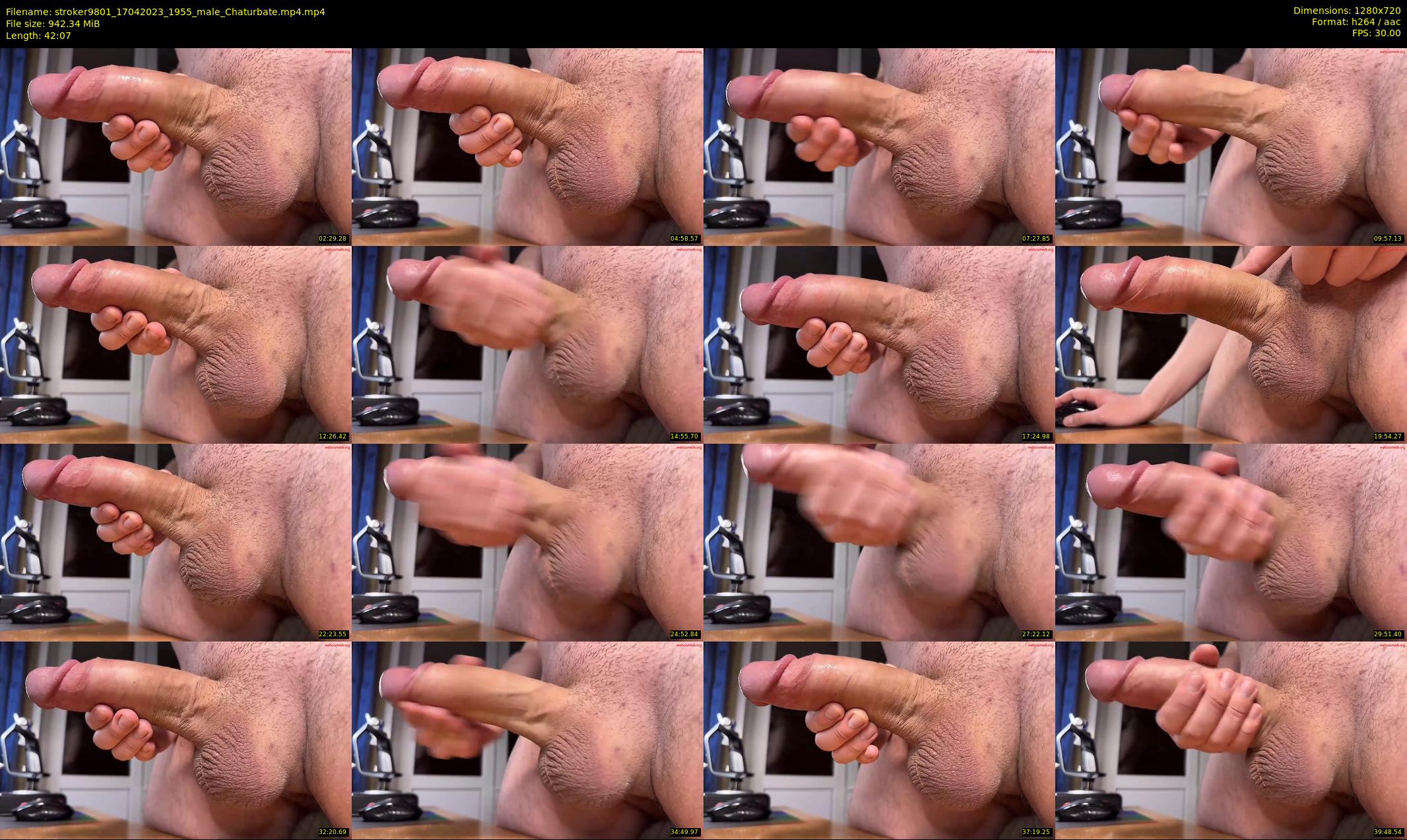 stroker9801 — 43 minute Chaturbate male cam show recording, 720p, Apr 17, 2023